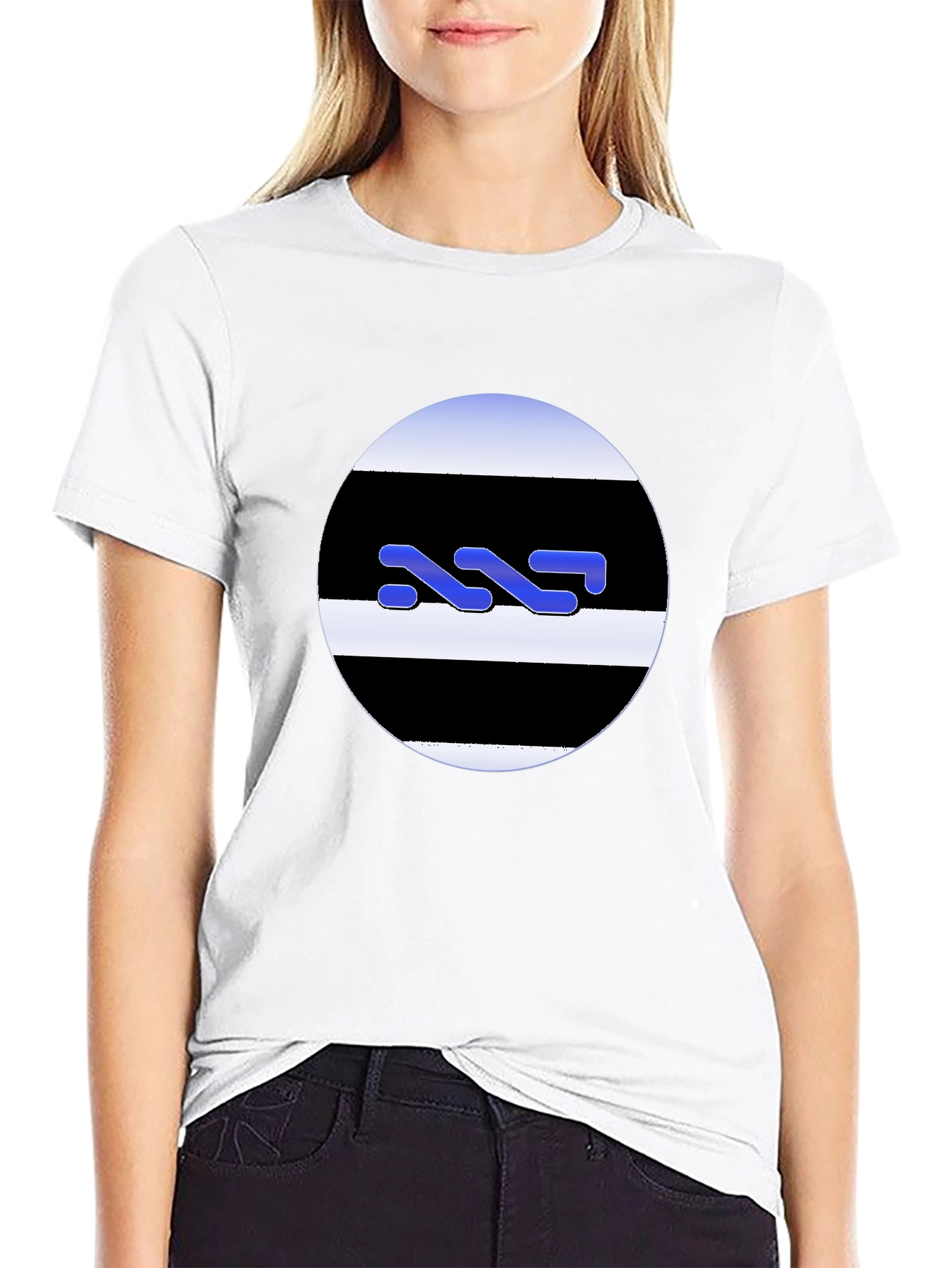 Abstract Graphic Black T-Shirt - Stylish Casual Wear