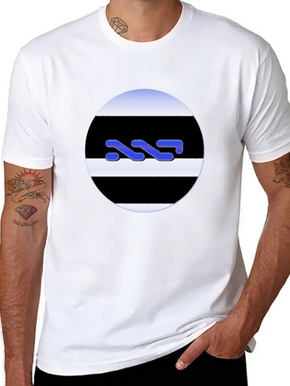 Abstract Graphic Black T-Shirt - Stylish Casual Wear