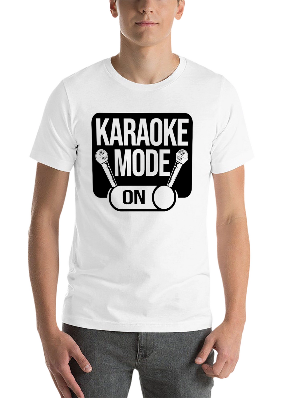 Karaoke Mode On Black T-Shirt