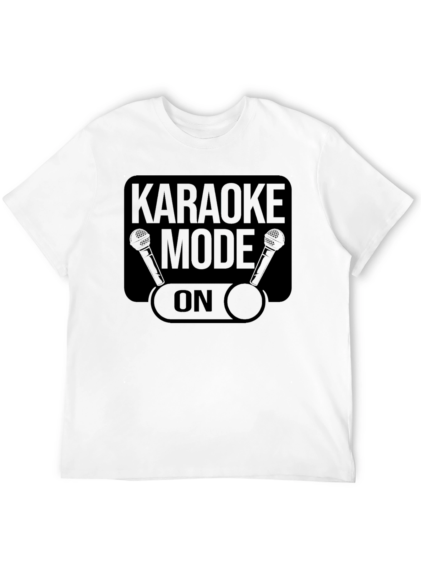Karaoke Mode On Black T-Shirt