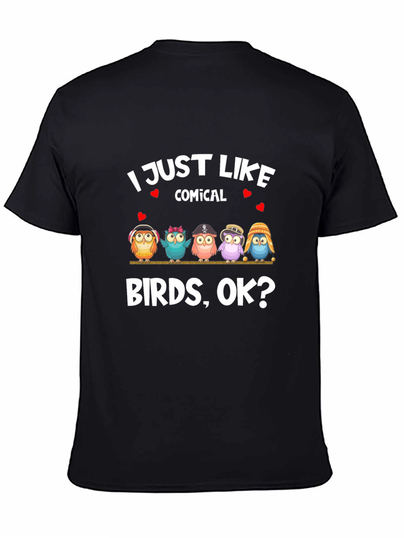 Comical Birds Graphic Tee