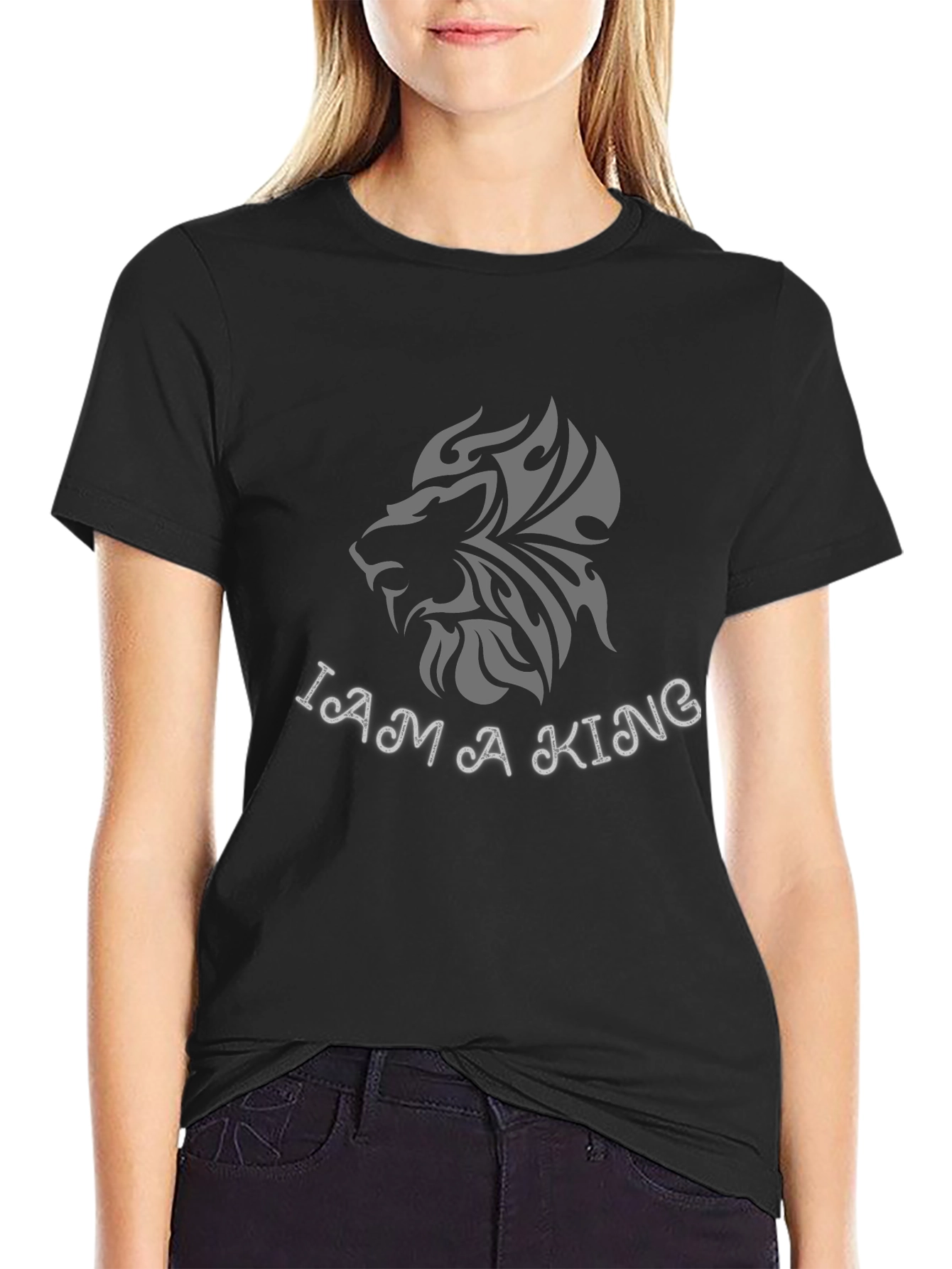 I Am A King T-Shirt Lion Graphic Tee