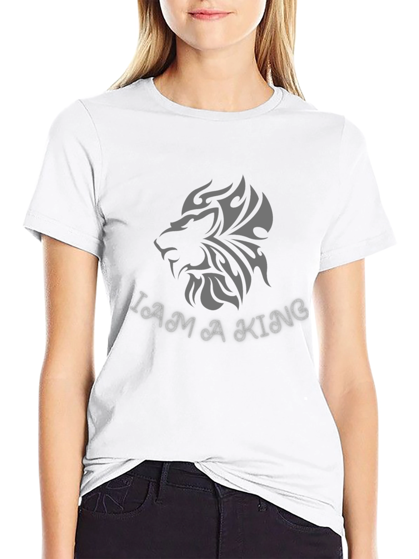 I Am A King T-Shirt Lion Graphic Tee