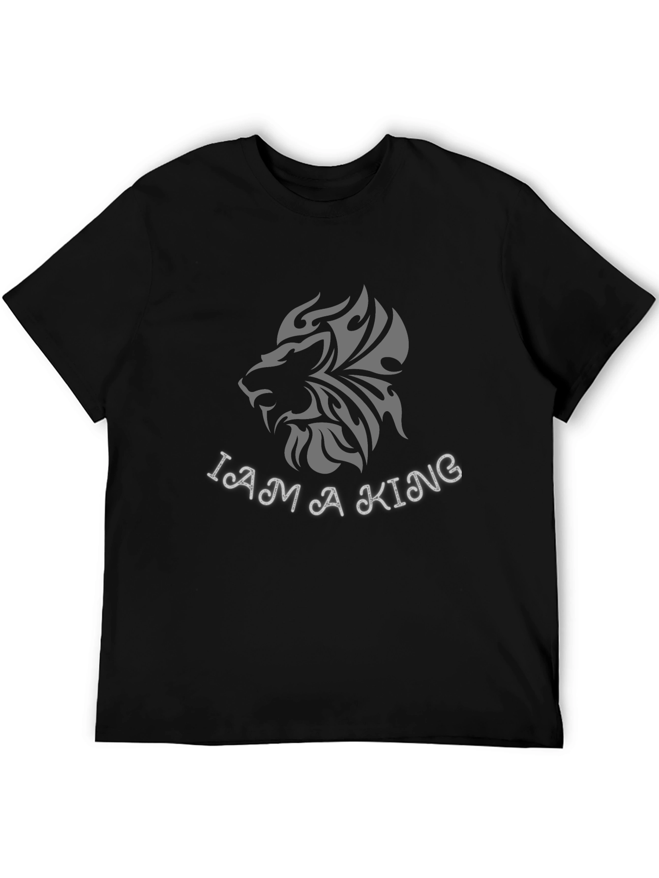 I Am A King T-Shirt Lion Graphic Tee