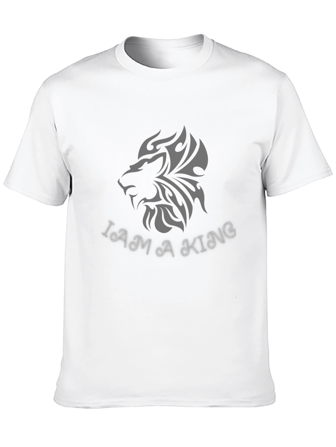 I Am A King T-Shirt Lion Graphic Tee
