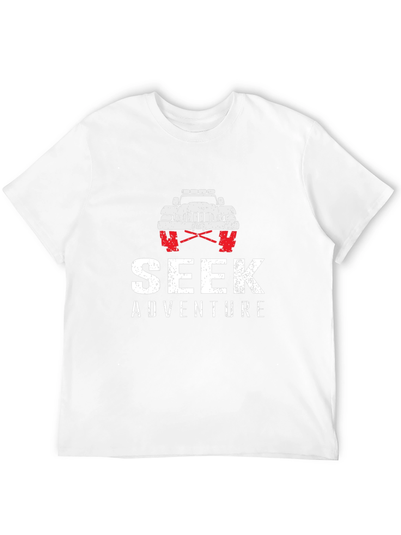 Seek Adventure Black Graphic T-Shirt