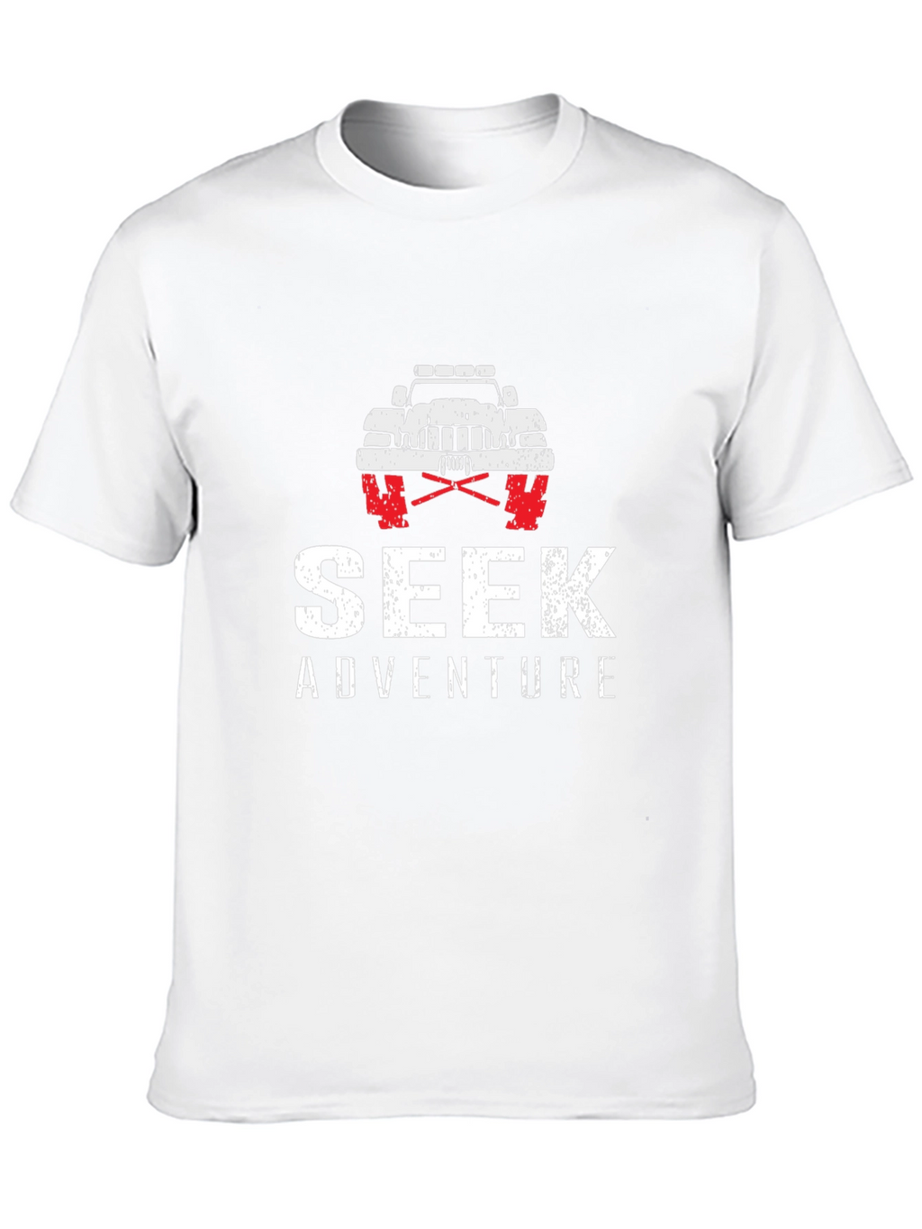 Seek Adventure Black Graphic T-Shirt