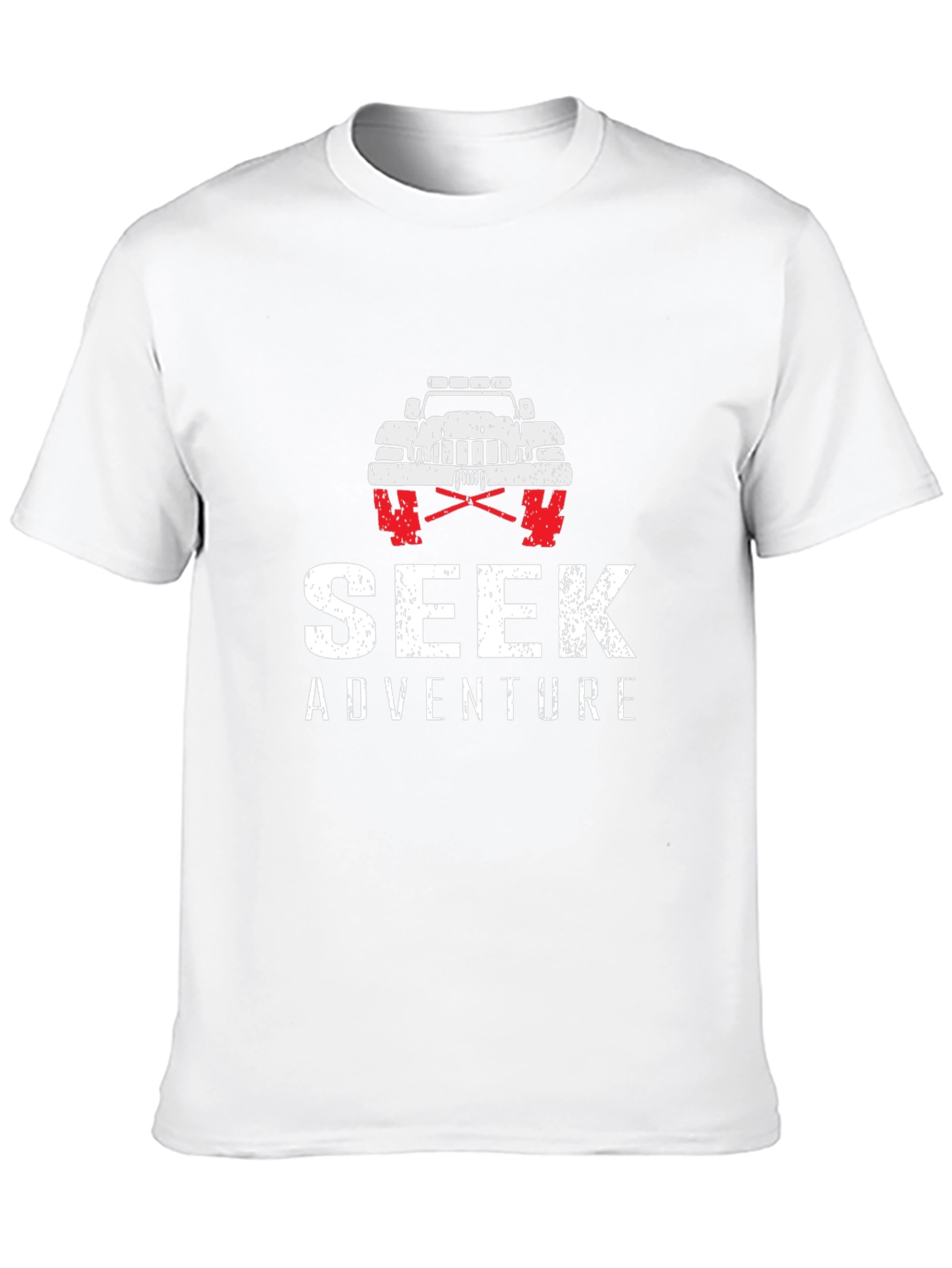 Seek Adventure Black Graphic T-Shirt