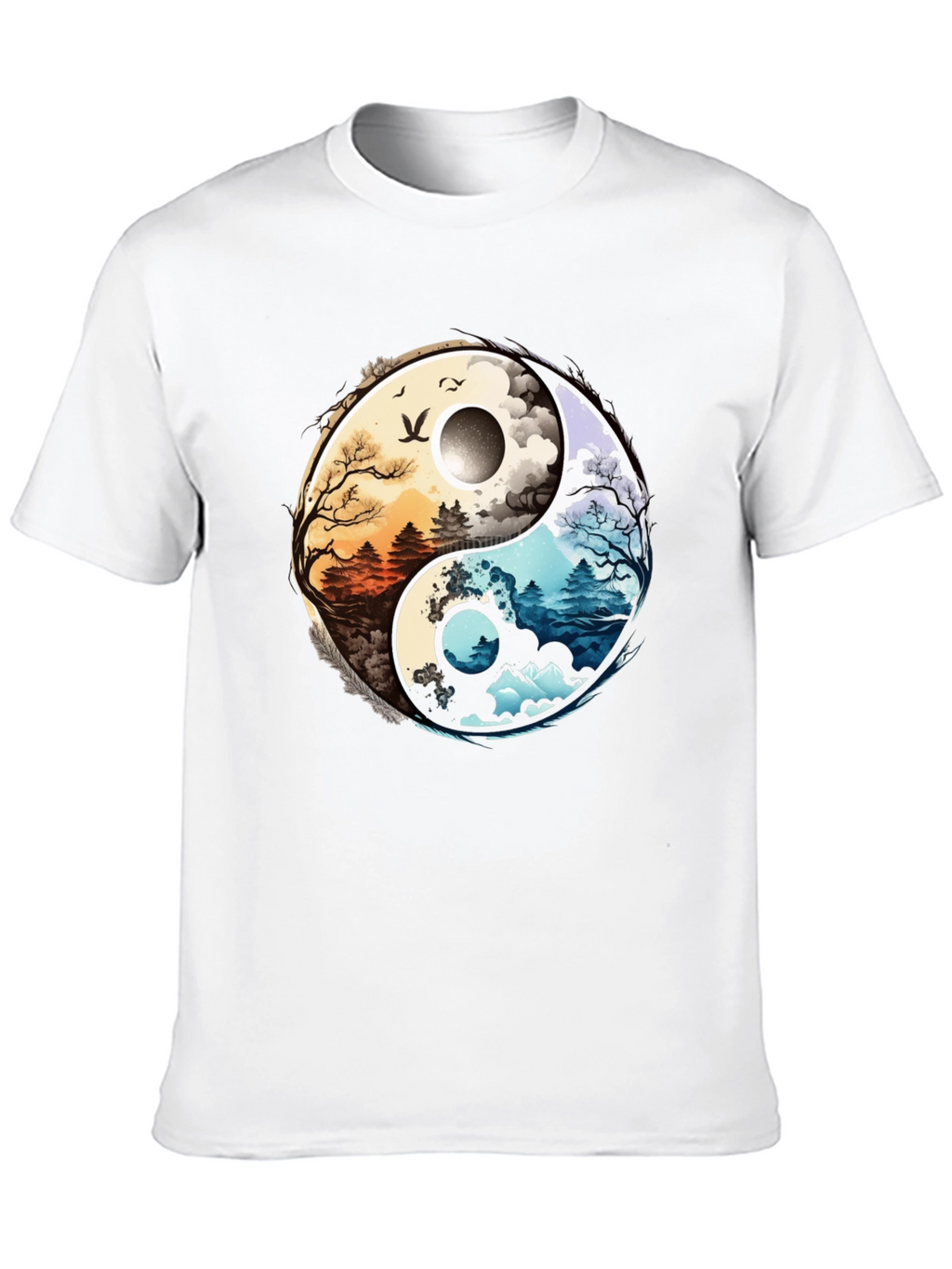 Yin Yang Nature Graphic Tee