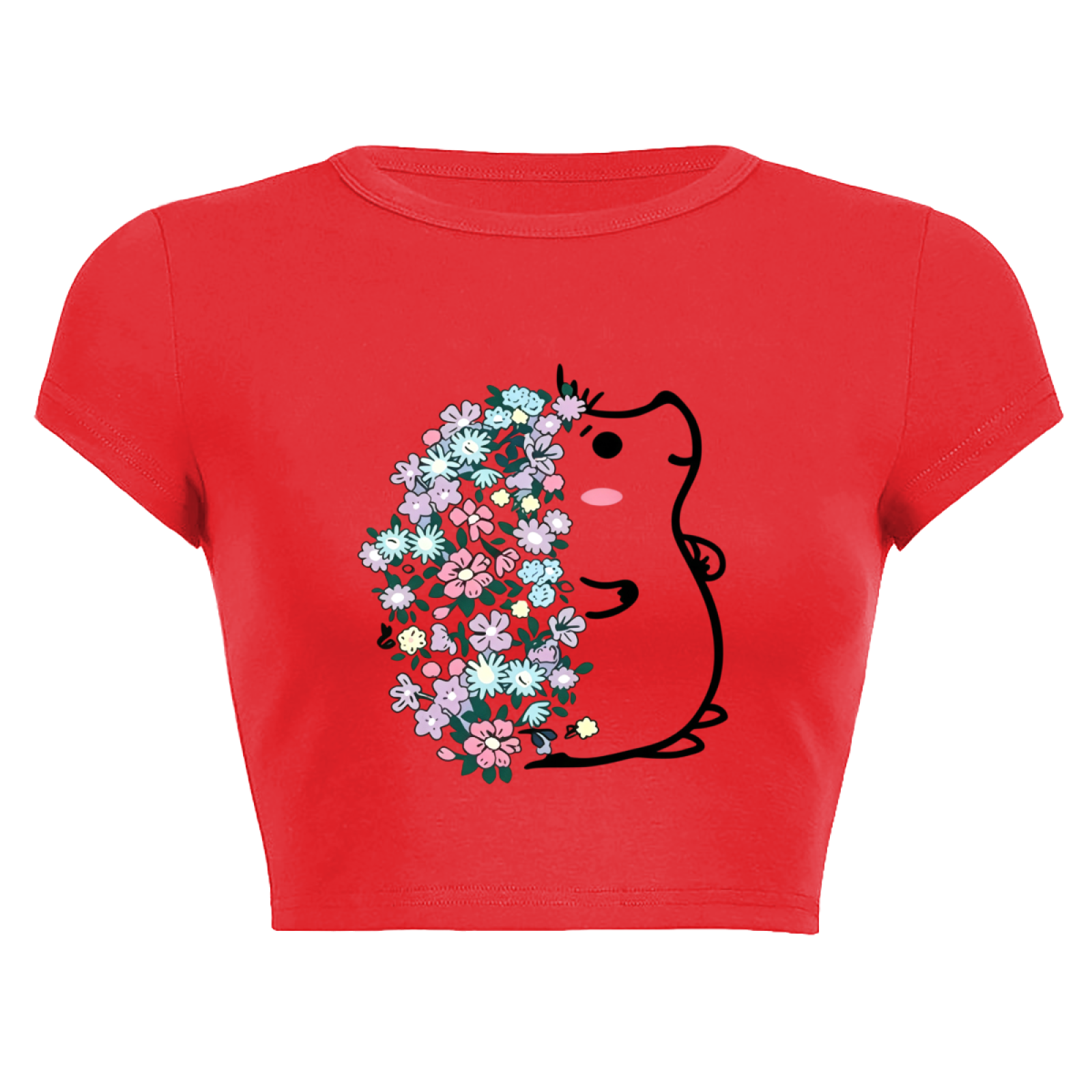 Wild West Bull Skull Western Grey Crop Top