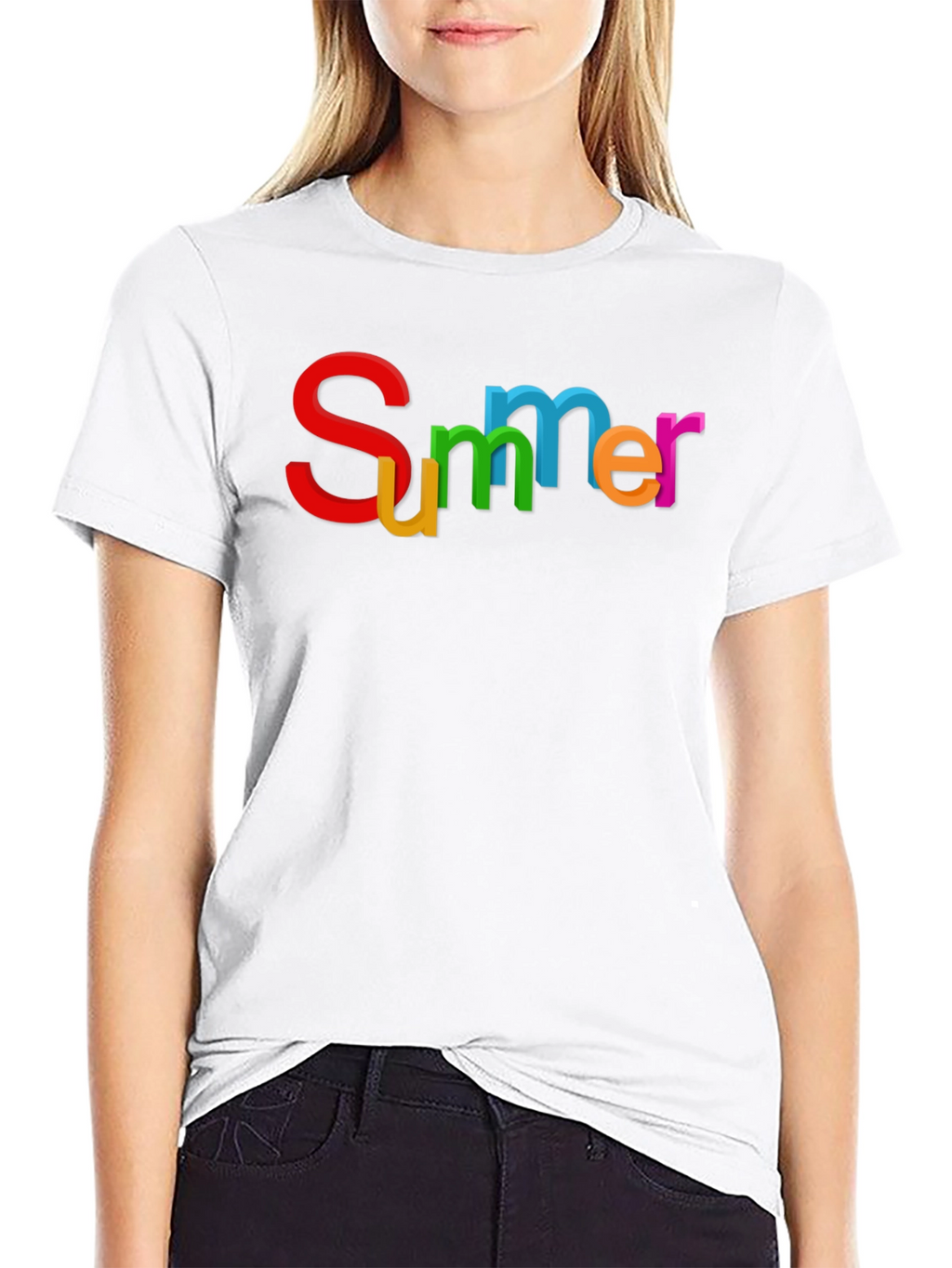Summer Graphic Black T-Shirt