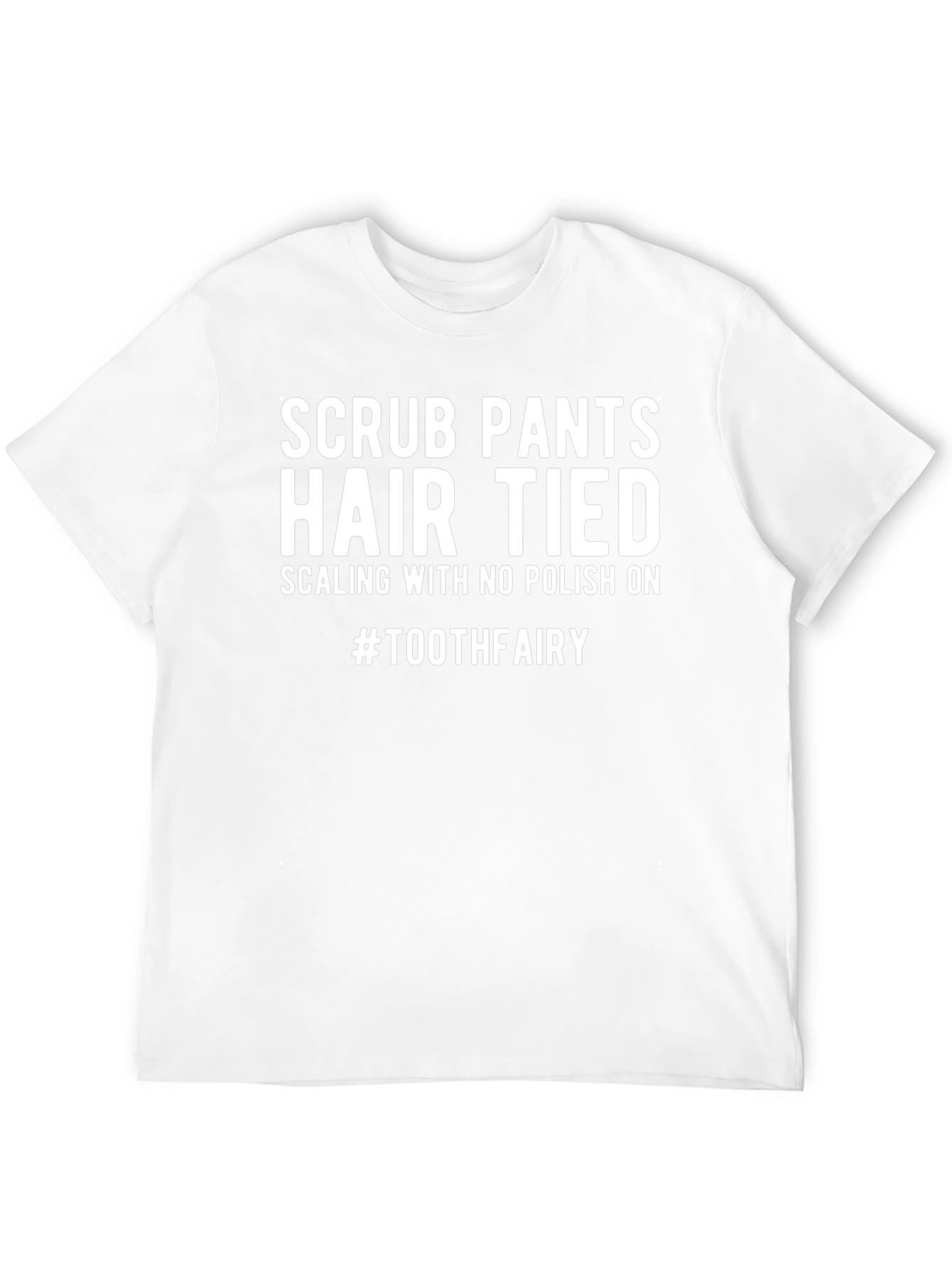 Tooth Fairy Graphic Tee - Scrub Pants Hair Tied