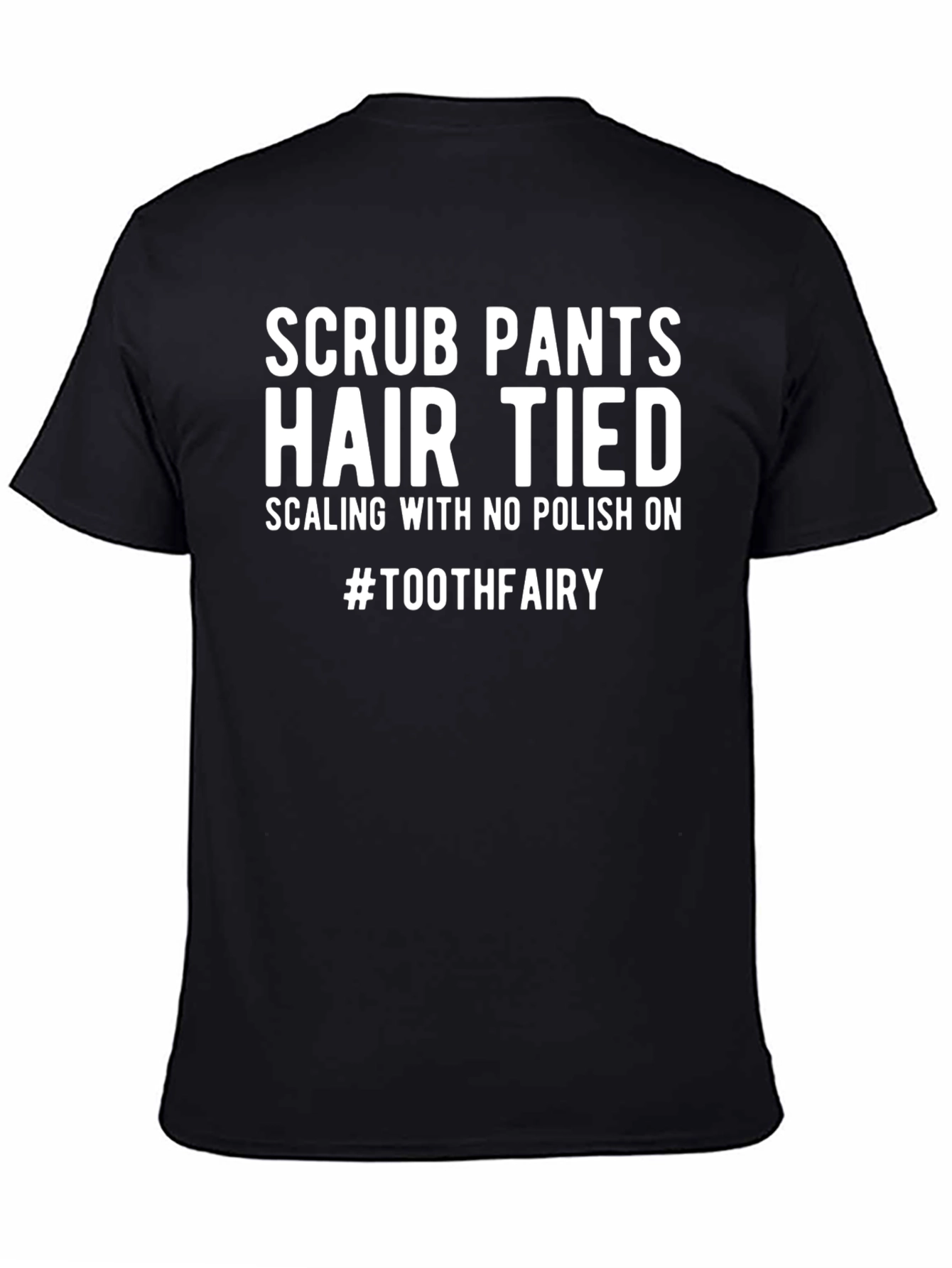 Tooth Fairy Graphic Tee - Scrub Pants Hair Tied