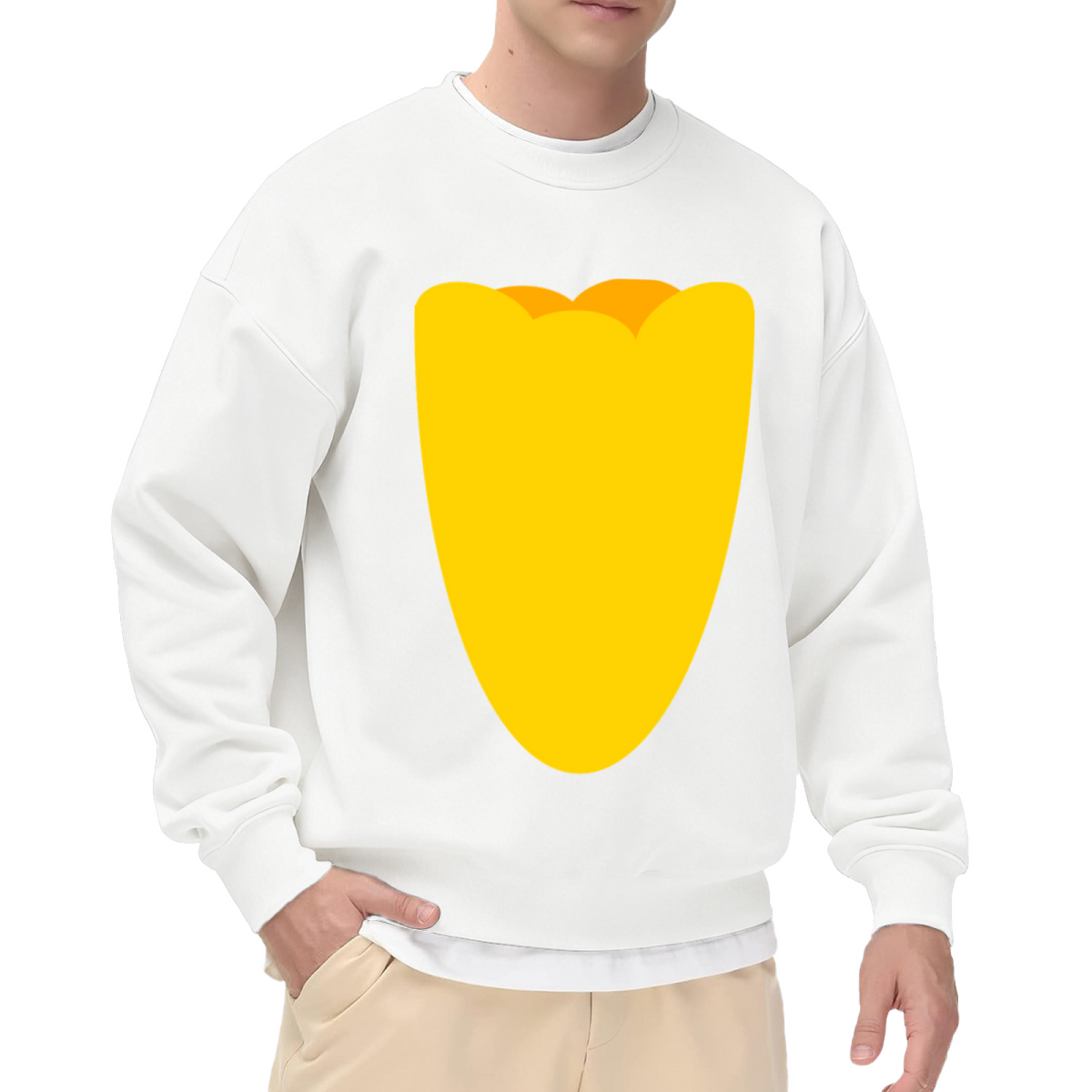 Dumb Pop Art Word Crewneck Sweatshirt, Minimalist Typography Pullover, Ironic Funny Gift
