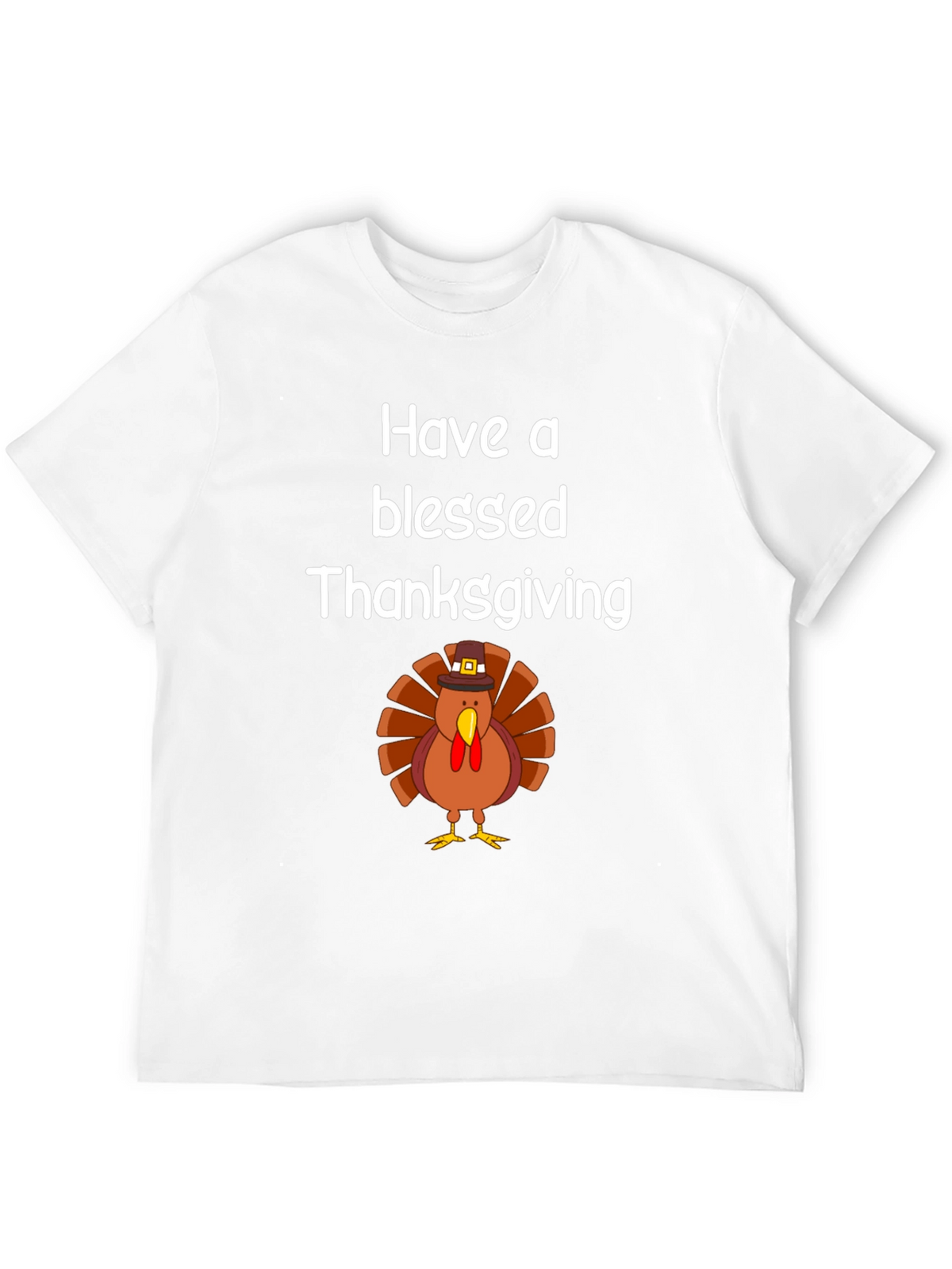 Blessed Thanksgiving Turkey Graphic T-Shirt