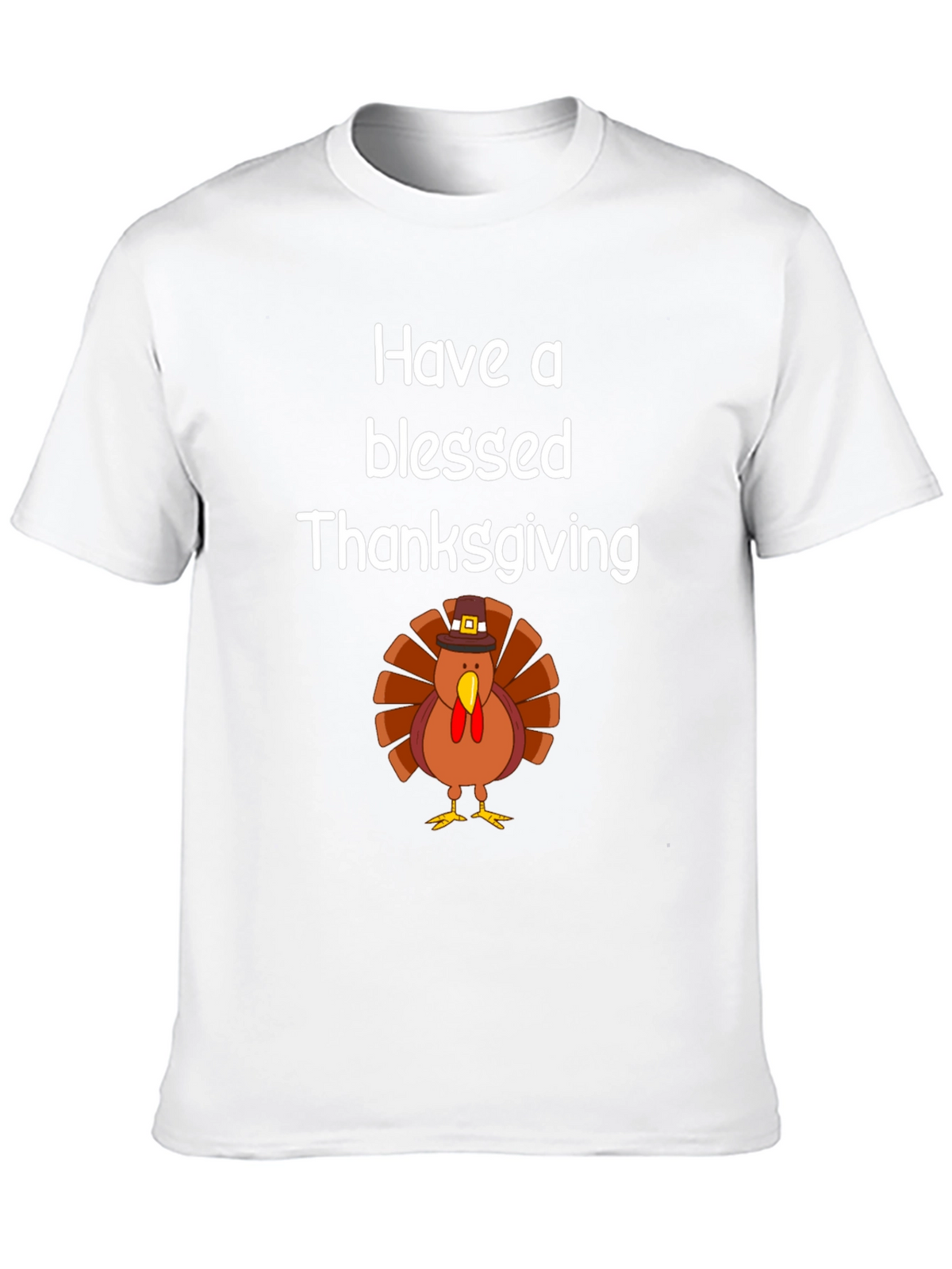 Blessed Thanksgiving Turkey Graphic T-Shirt