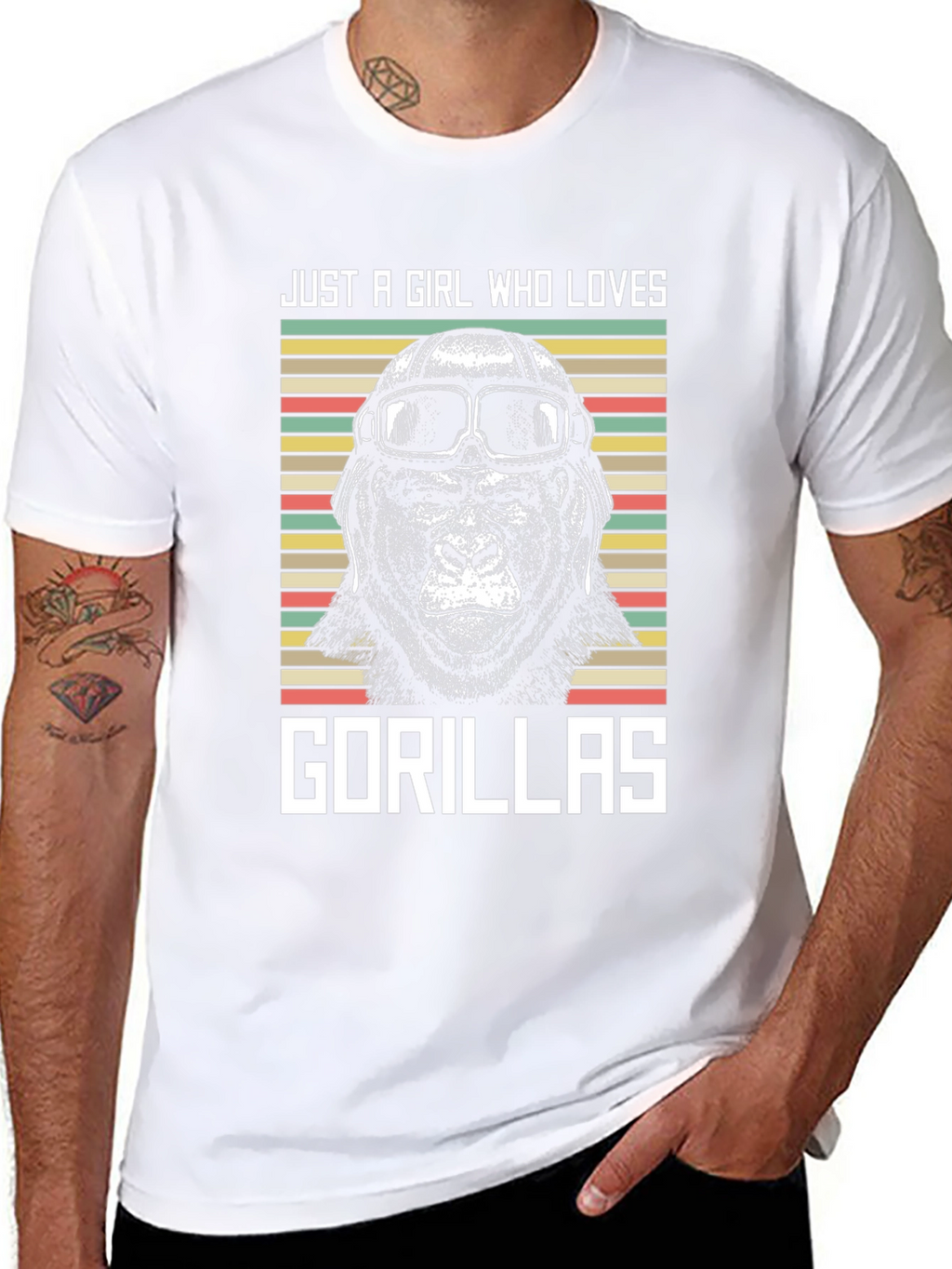 Just A Girl Who Loves Gorillas T-Shirt