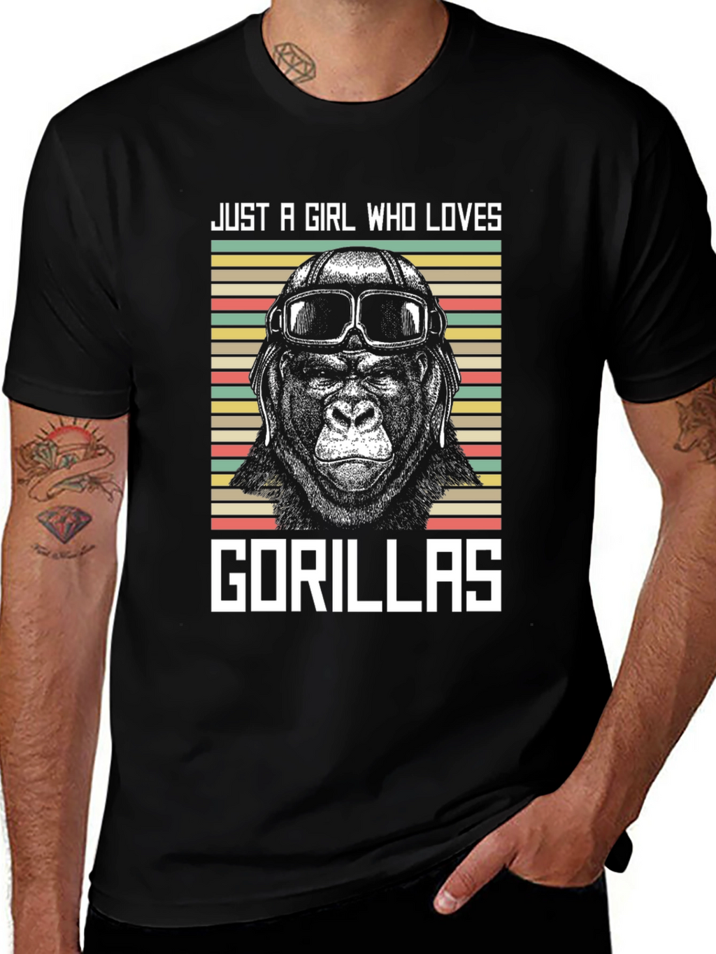 Just A Girl Who Loves Gorillas T-Shirt