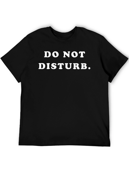 Do Not Disturb Tee - Black Graphic T-Shirt