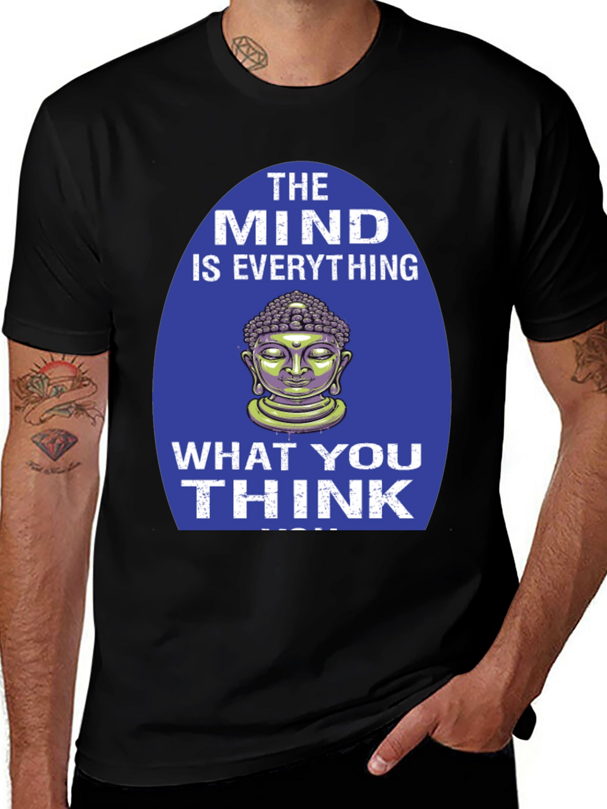 Mind is Everything Buddha Graphic T-Shirt