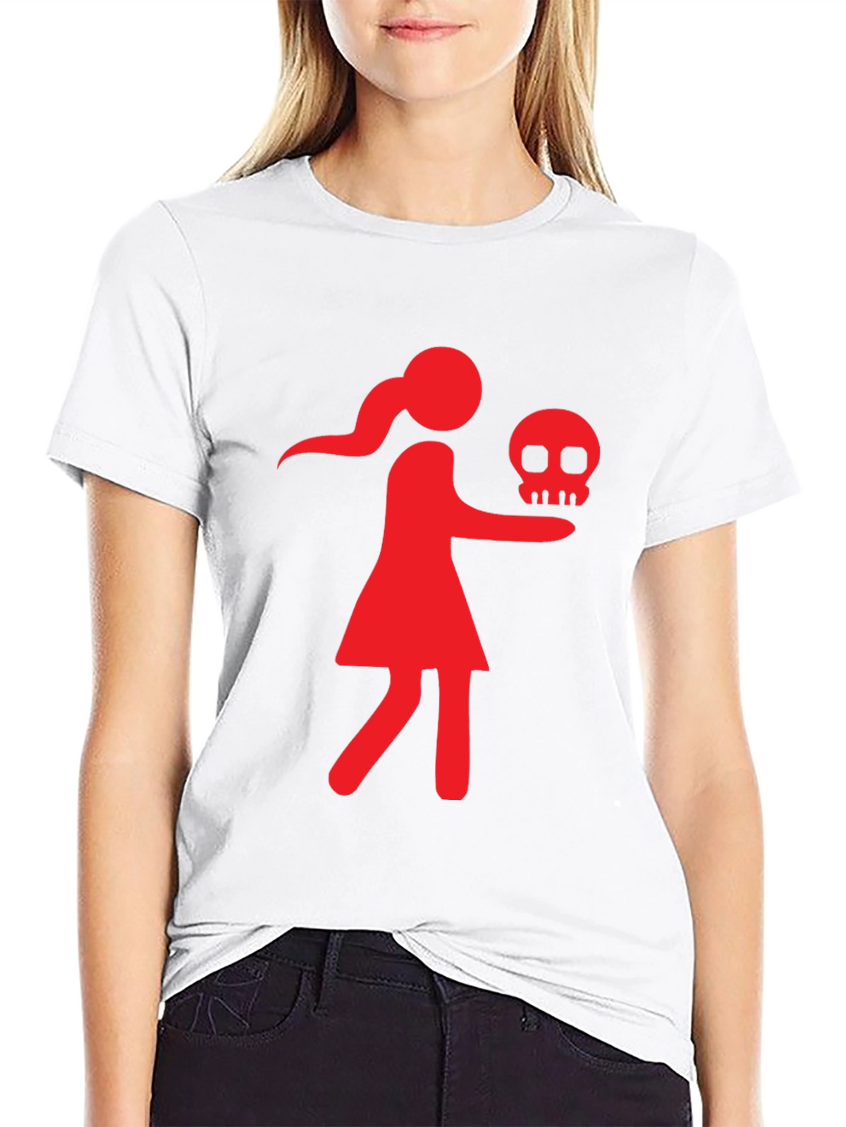 Graphic T-Shirt - Skull Girl Design
