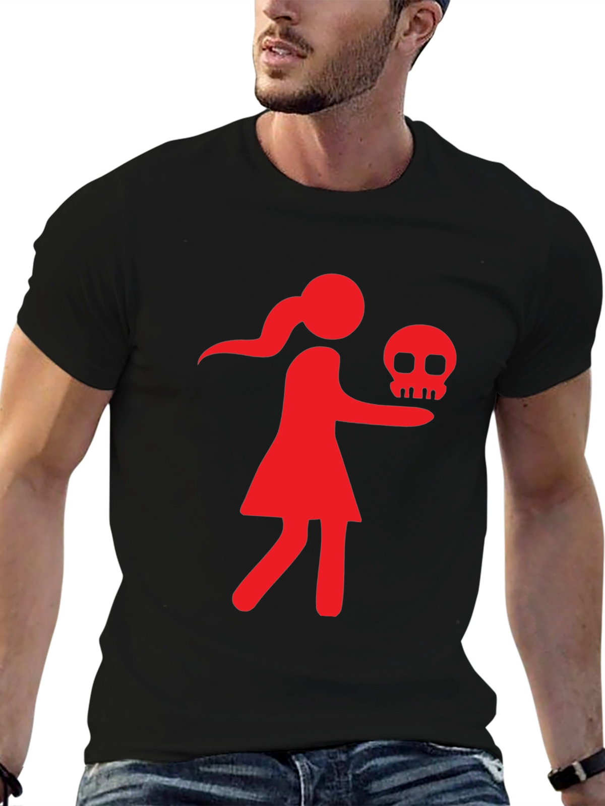 Graphic T-Shirt - Skull Girl Design