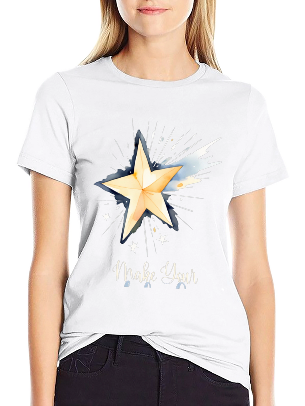 Make Your Wish Graphic Tee - Black