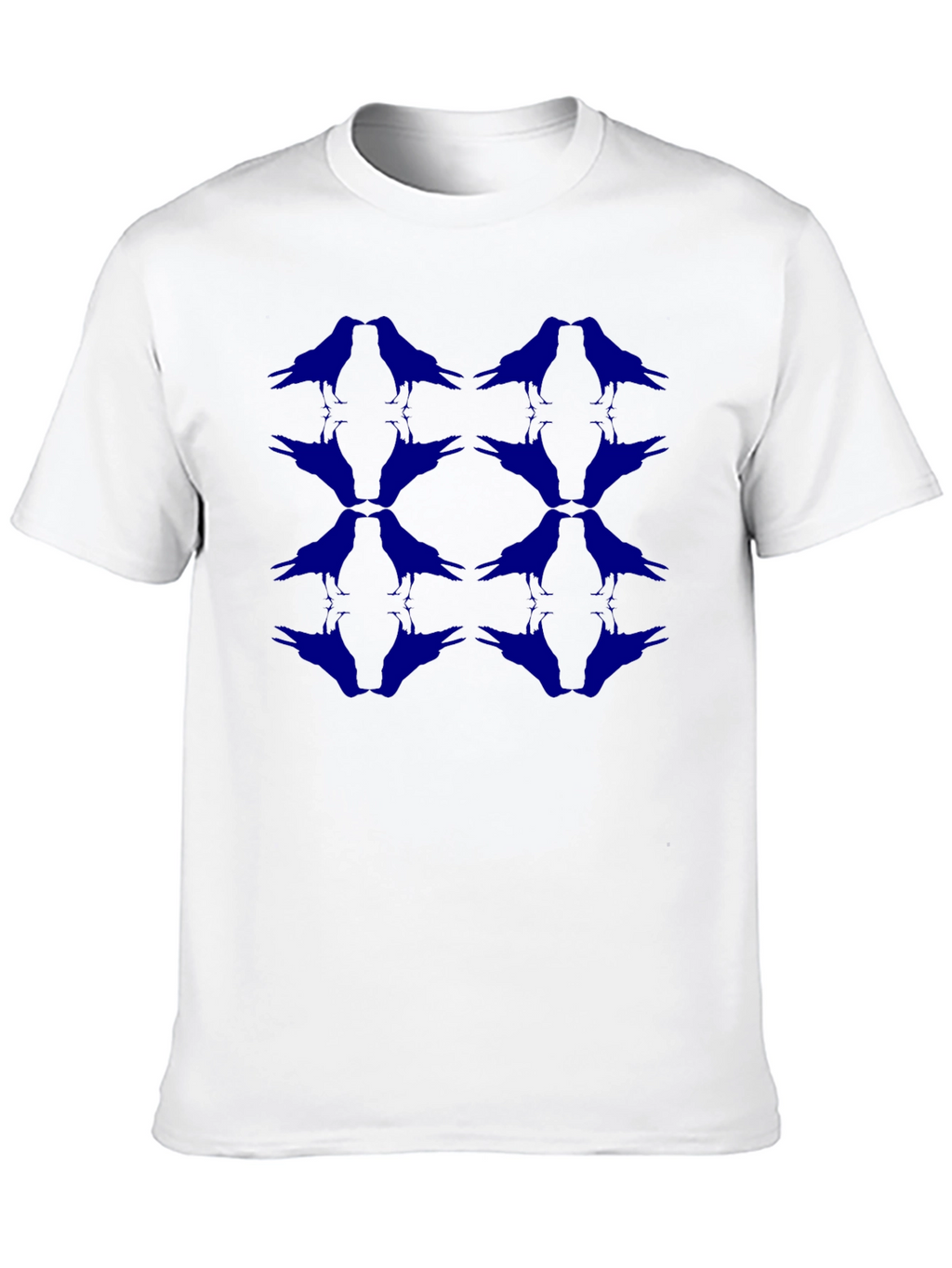 Raven Pattern Black T-Shirt