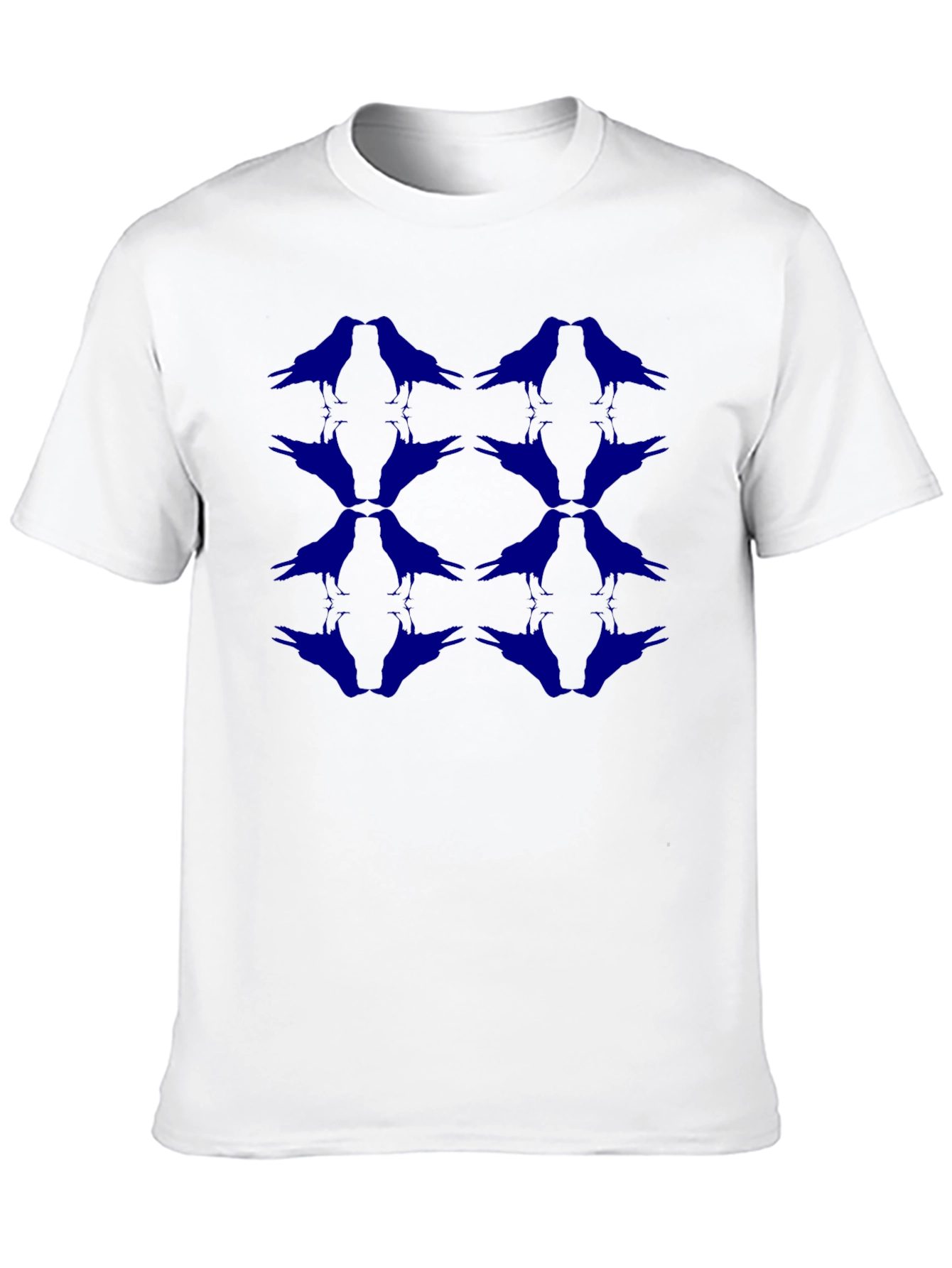 Raven Pattern Black T-Shirt