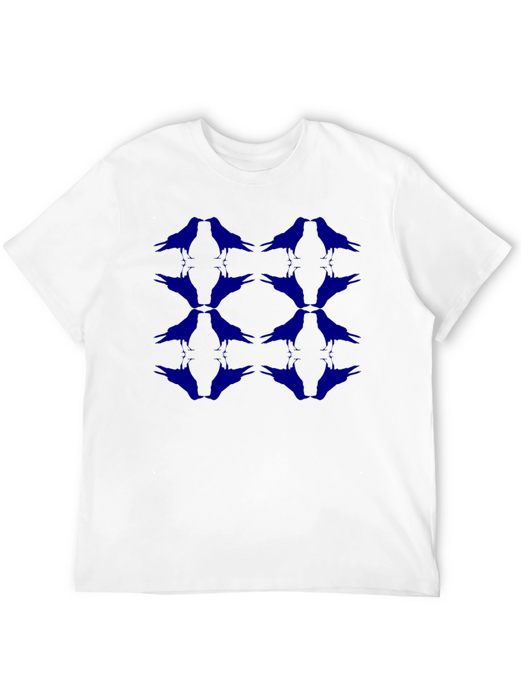 Raven Pattern Black T-Shirt
