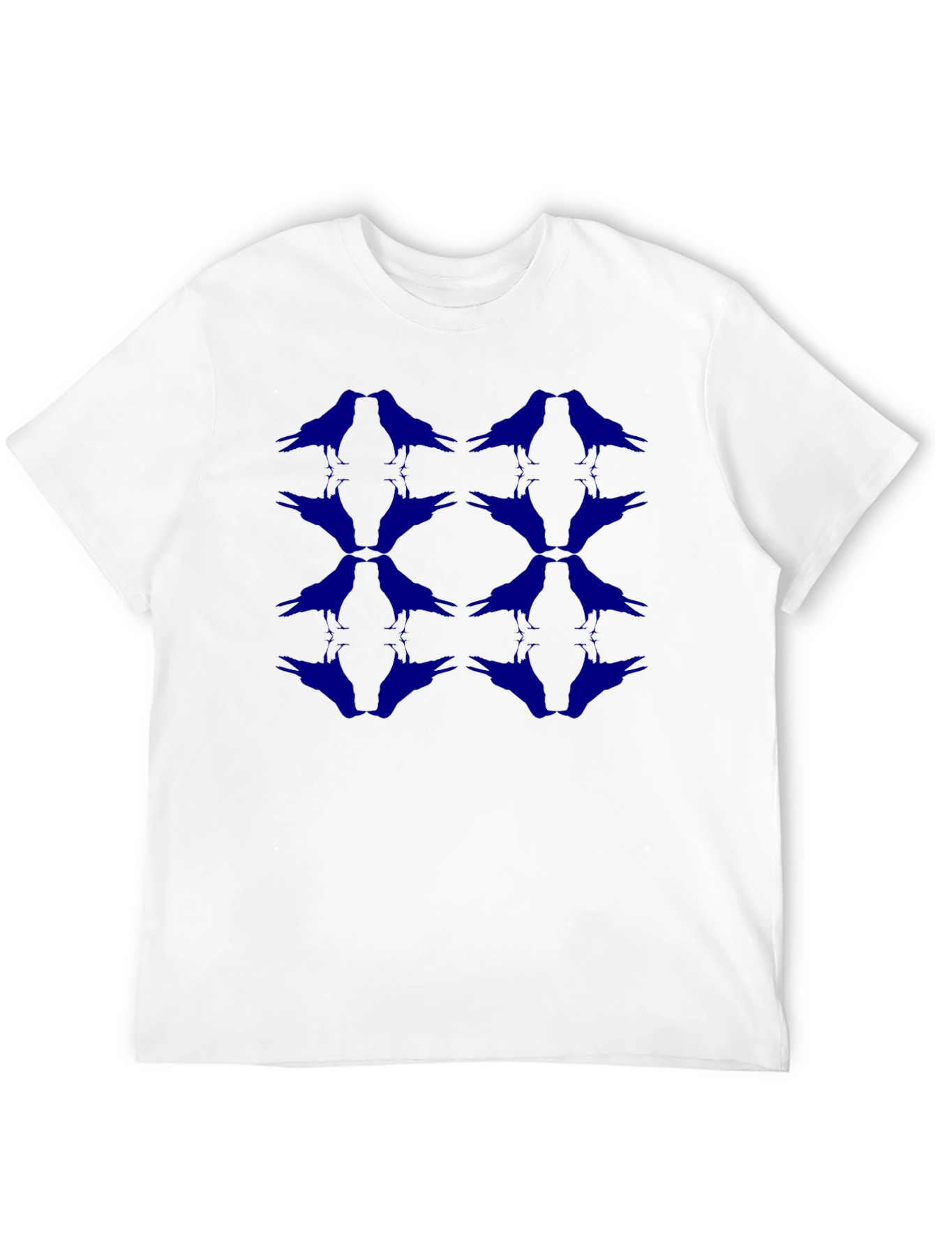 Raven Pattern Black T-Shirt
