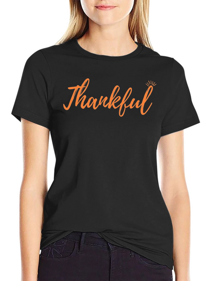 Thankful Graphic Tee - Stylish Fall T-Shirt