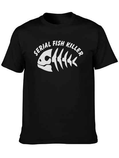 Serial Fish Killer Graphic T-Shirt - Black