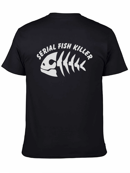 Serial Fish Killer Graphic T-Shirt - Black