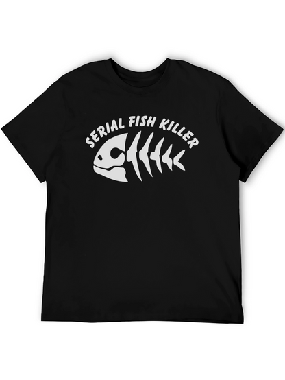 Serial Fish Killer Graphic T-Shirt - Black