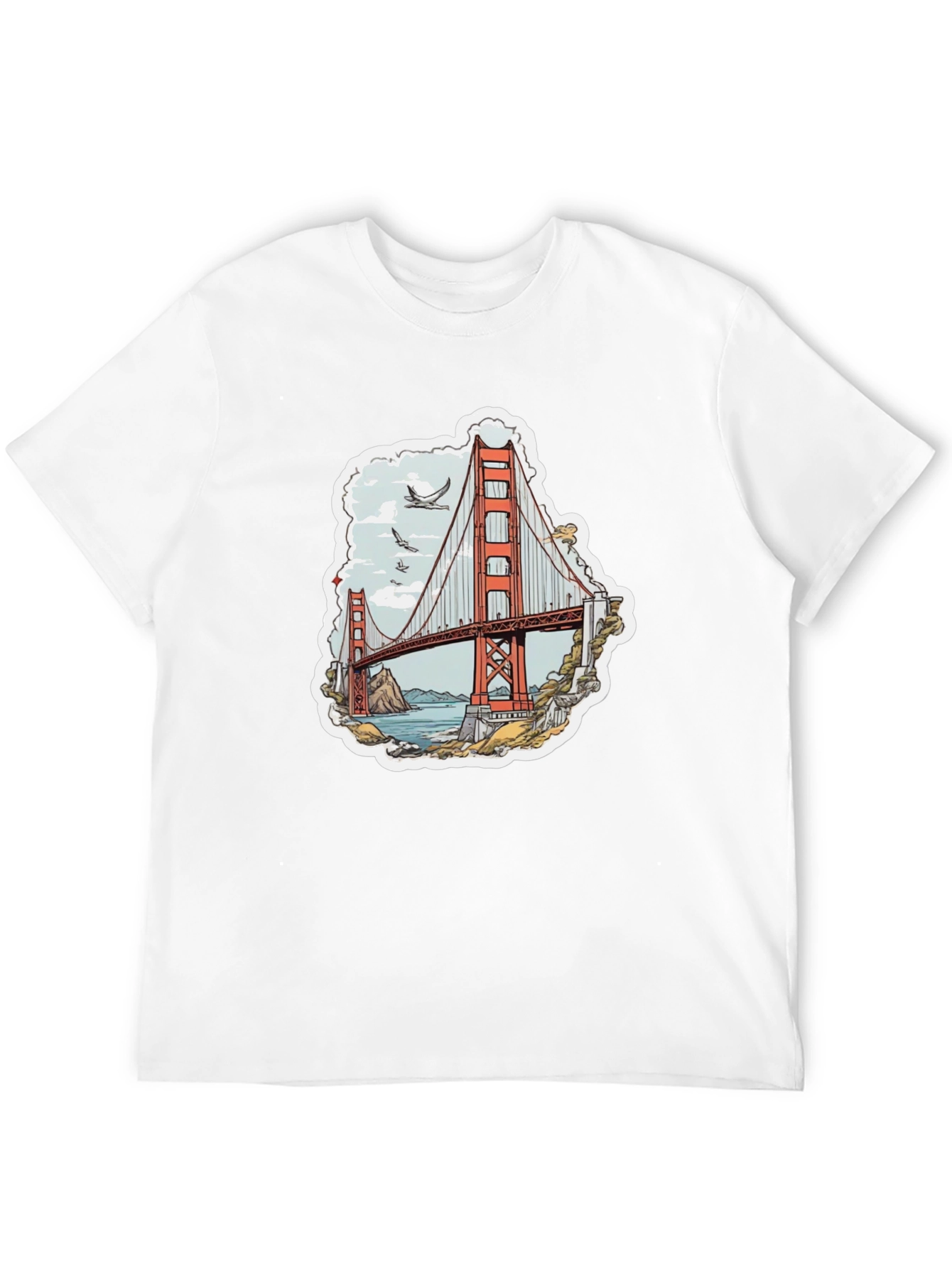 Golden Gate Bridge Graphic Tee - Black T-Shirt