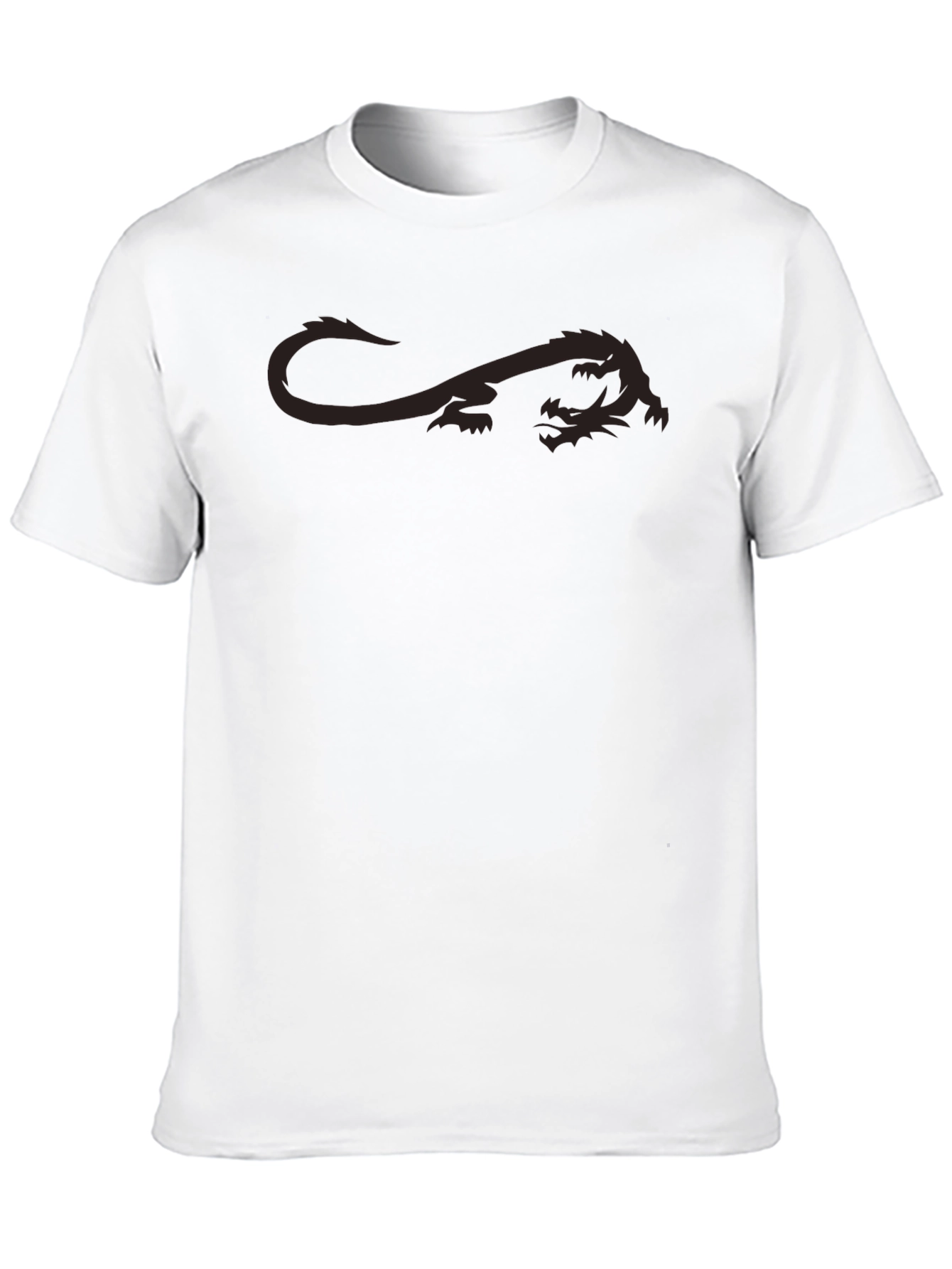 Mens Dragon Graphic T-Shirt - Black