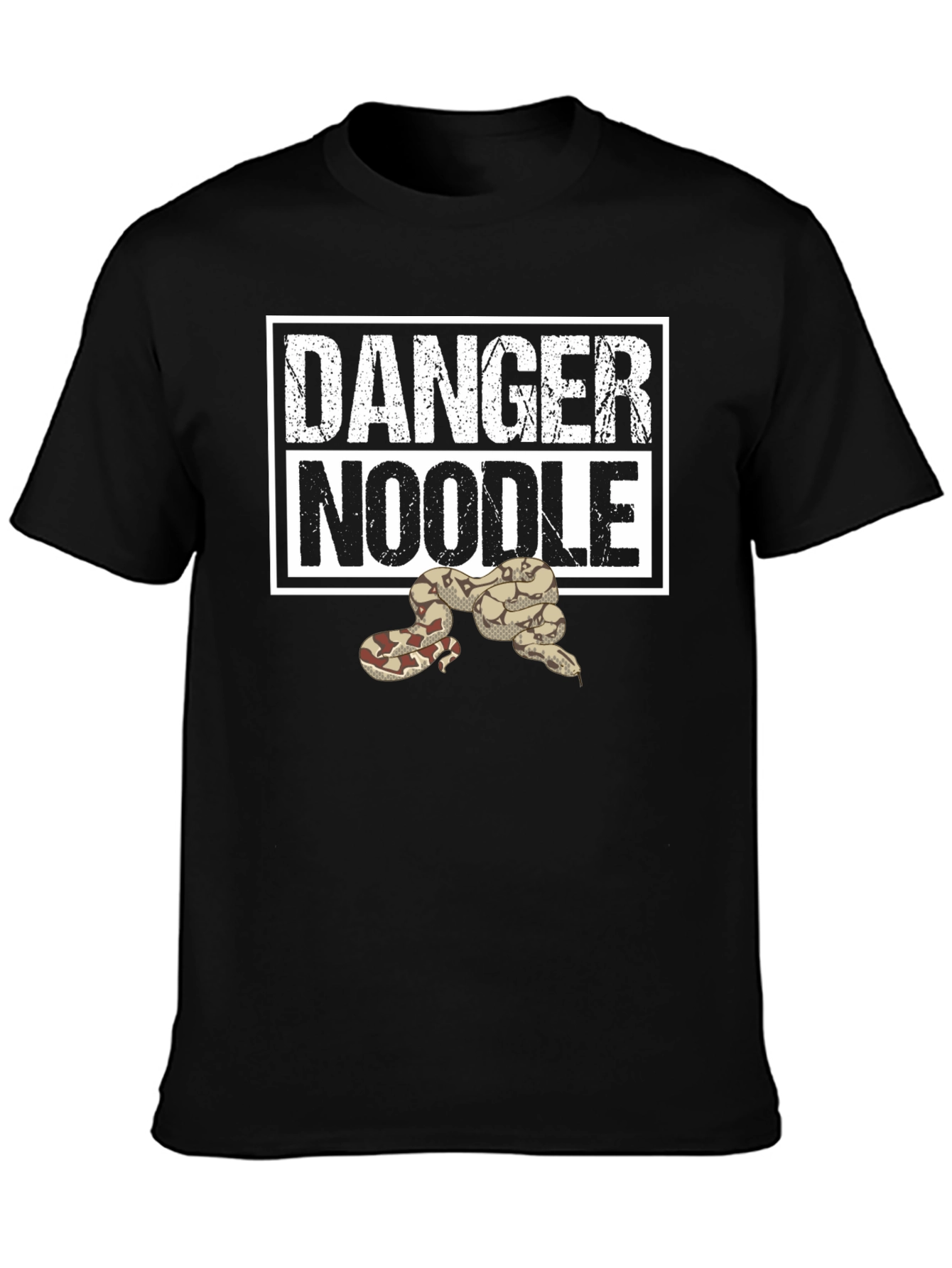 Danger Noodle Snake T-Shirt - Funny Reptile Tee