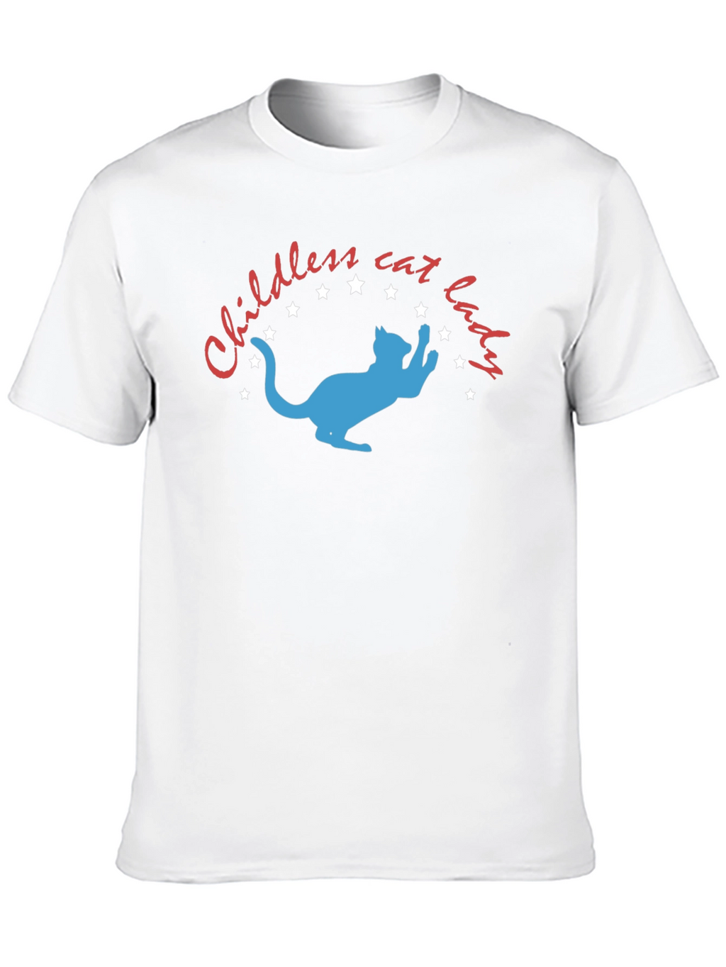 Childless Cat Lady T-Shirt: Novelty Graphic Tee