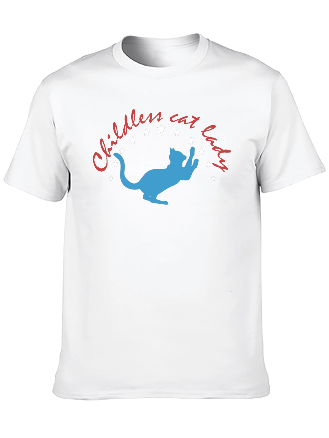 Childless Cat Lady T-Shirt: Novelty Graphic Tee