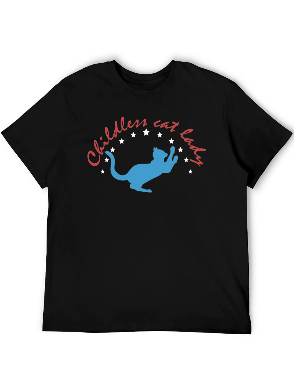 Childless Cat Lady T-Shirt: Novelty Graphic Tee
