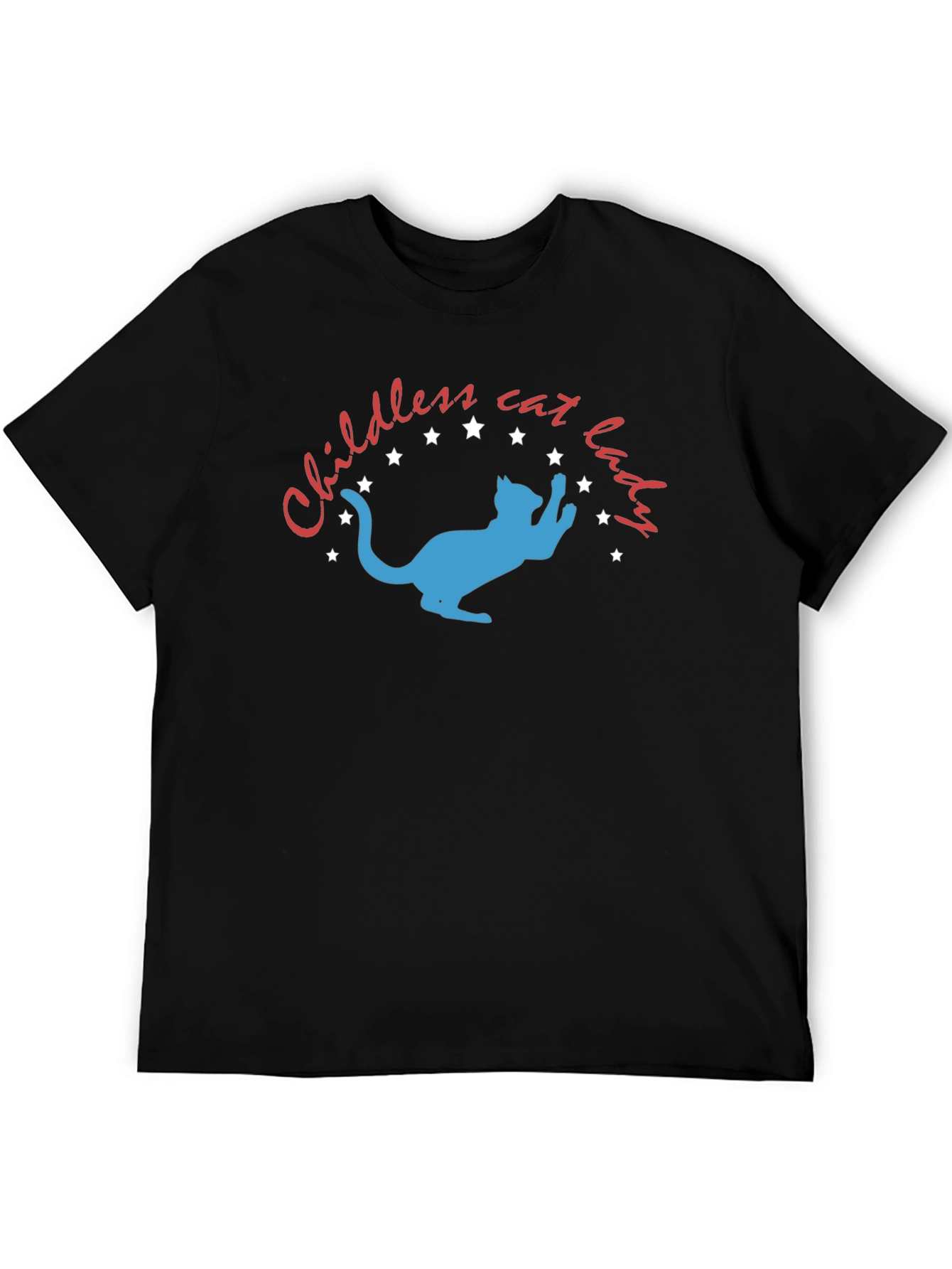Childless Cat Lady T-Shirt: Novelty Graphic Tee