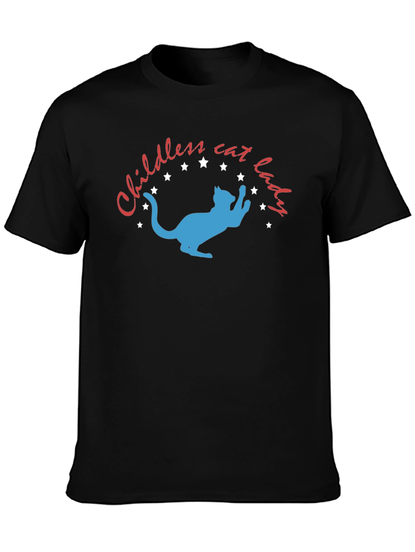 Childless Cat Lady T-Shirt: Novelty Graphic Tee