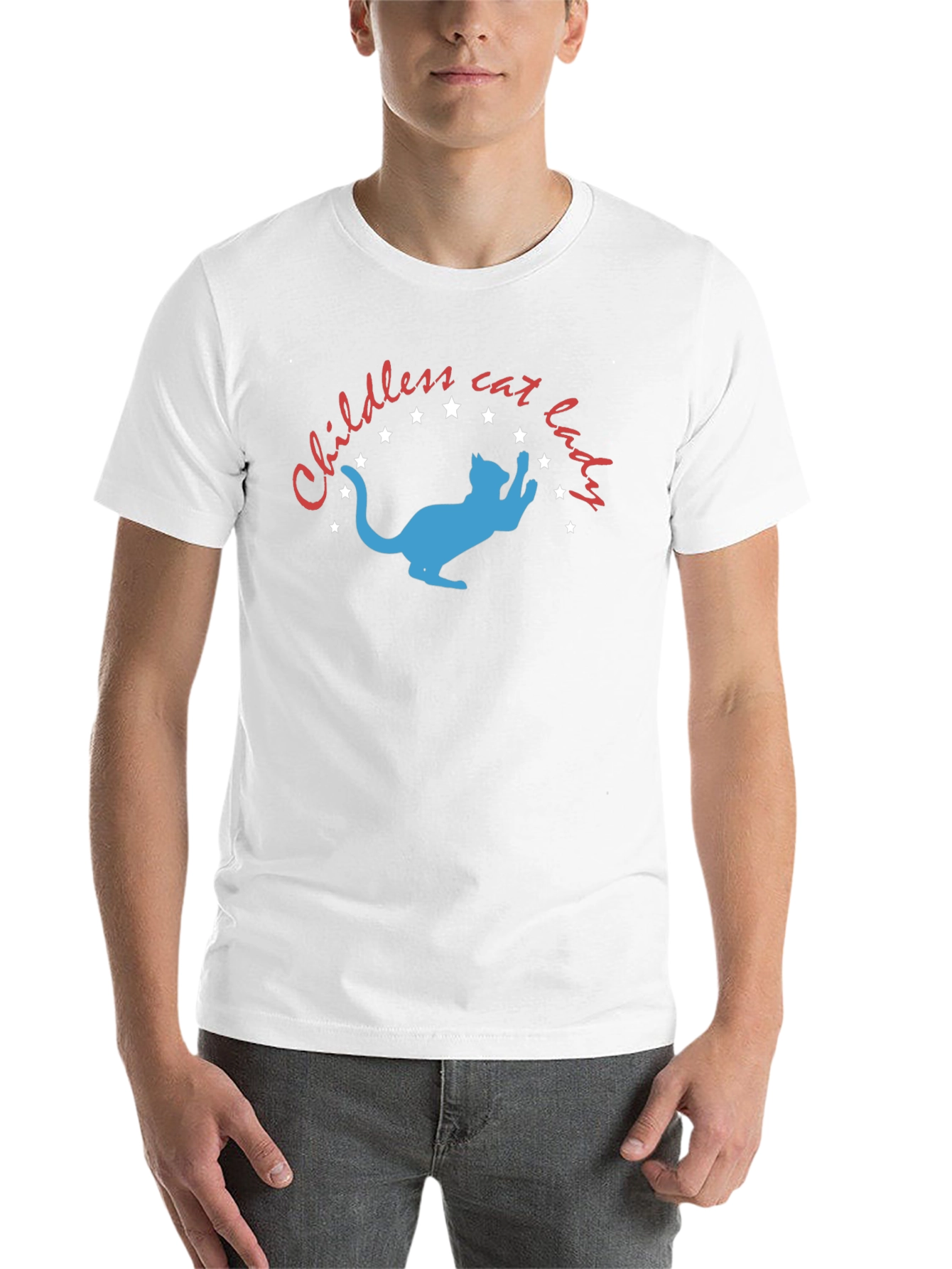 Childless Cat Lady T-Shirt: Novelty Graphic Tee