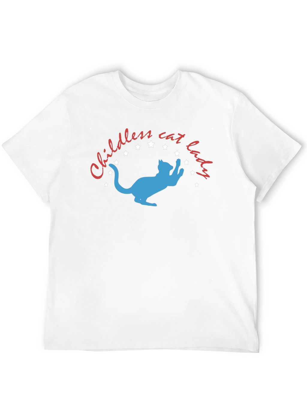Childless Cat Lady T-Shirt: Novelty Graphic Tee