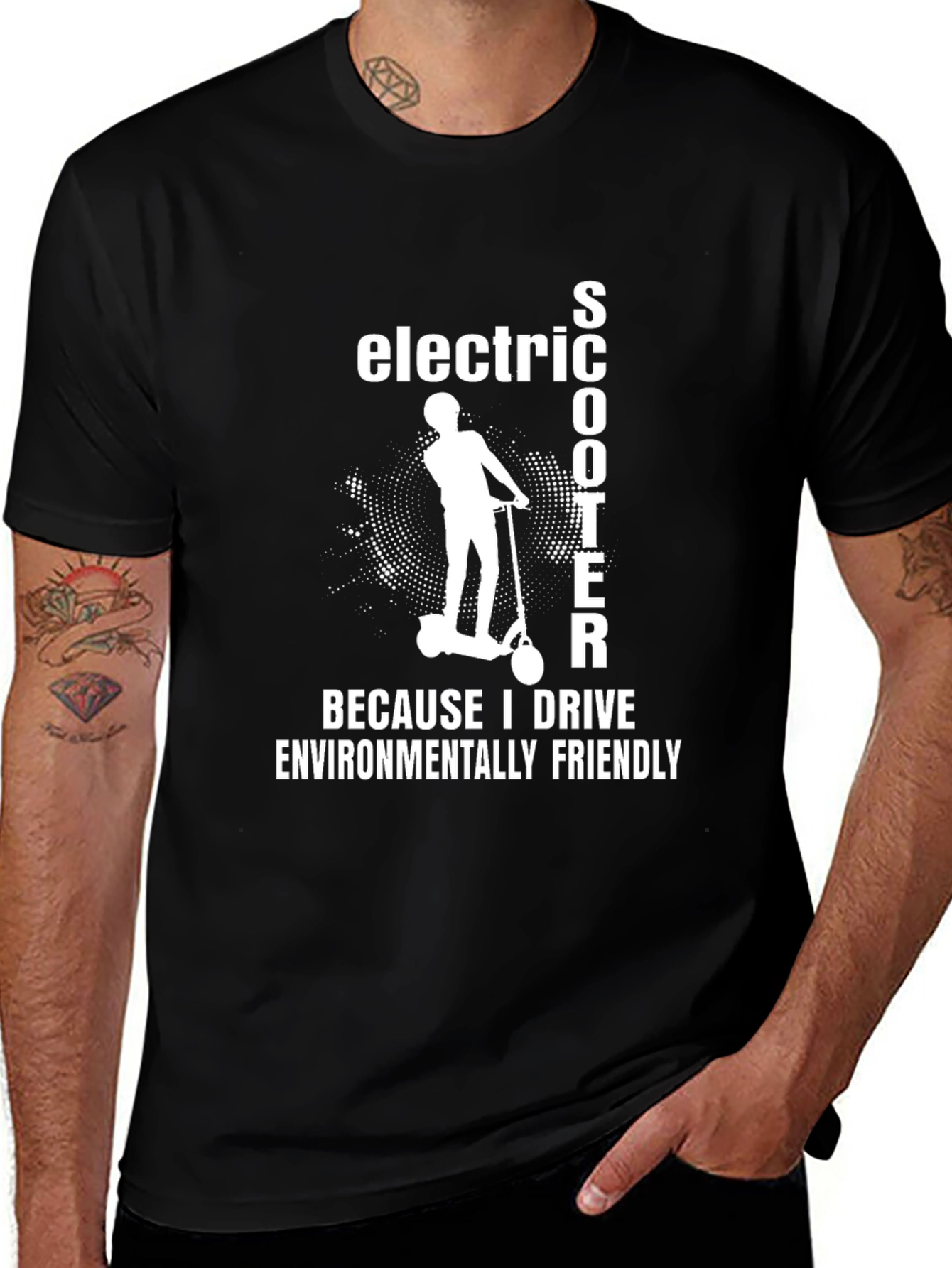 Electric Scooter T-Shirt - Environmentally Friendly