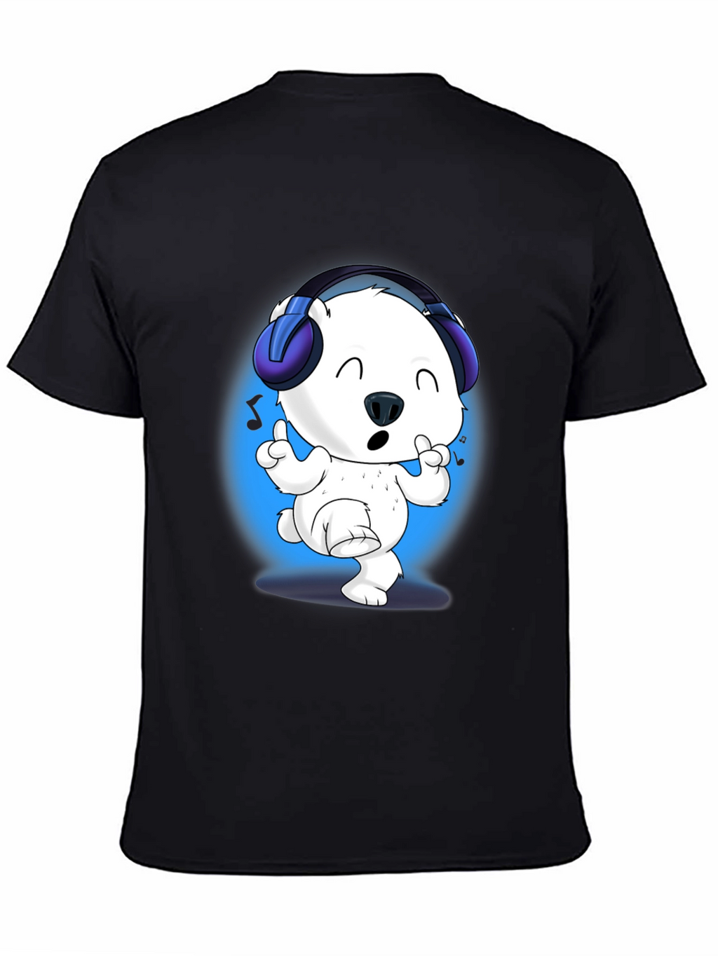 Cute Polar Bear DJ Graphic Tee