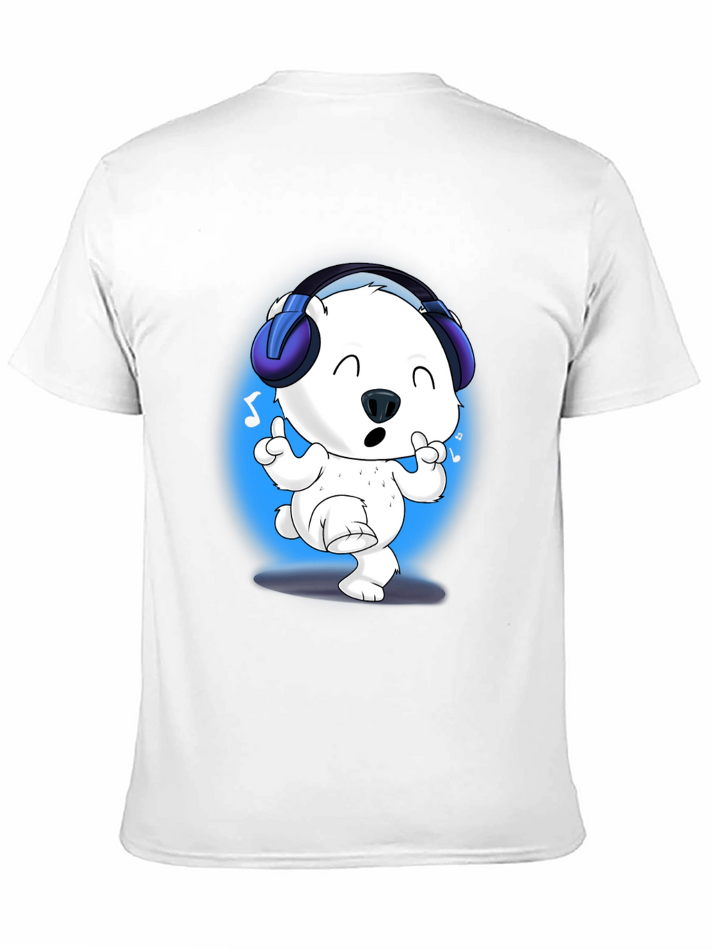 Cute Polar Bear DJ Graphic Tee