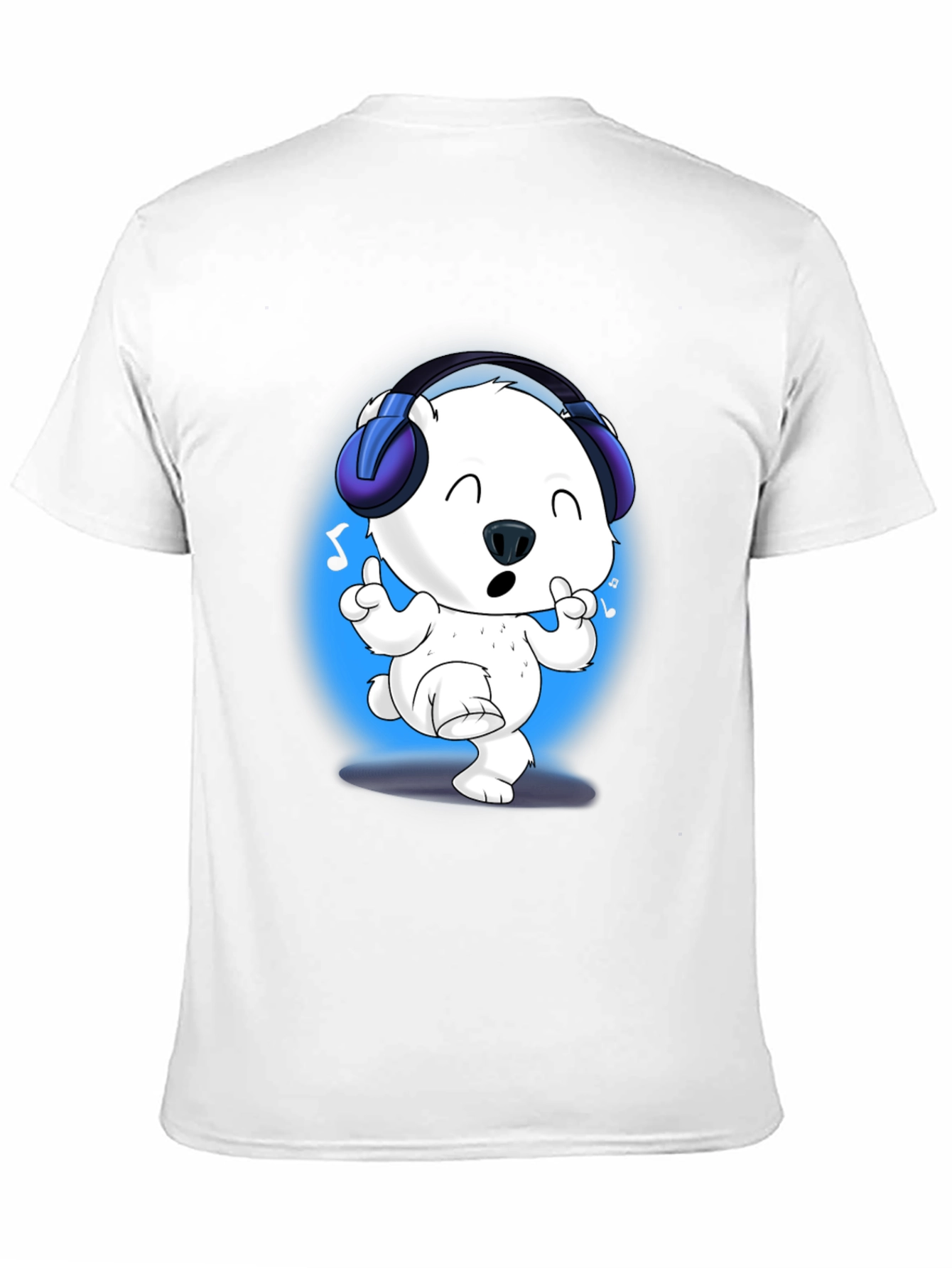 Cute Polar Bear DJ Graphic Tee