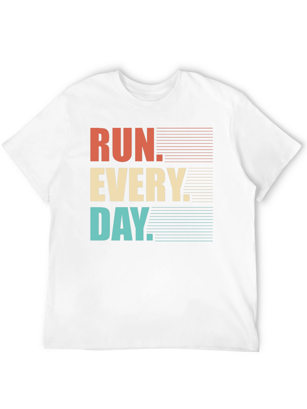 Run Every Day Graphic Tee - Retro Style